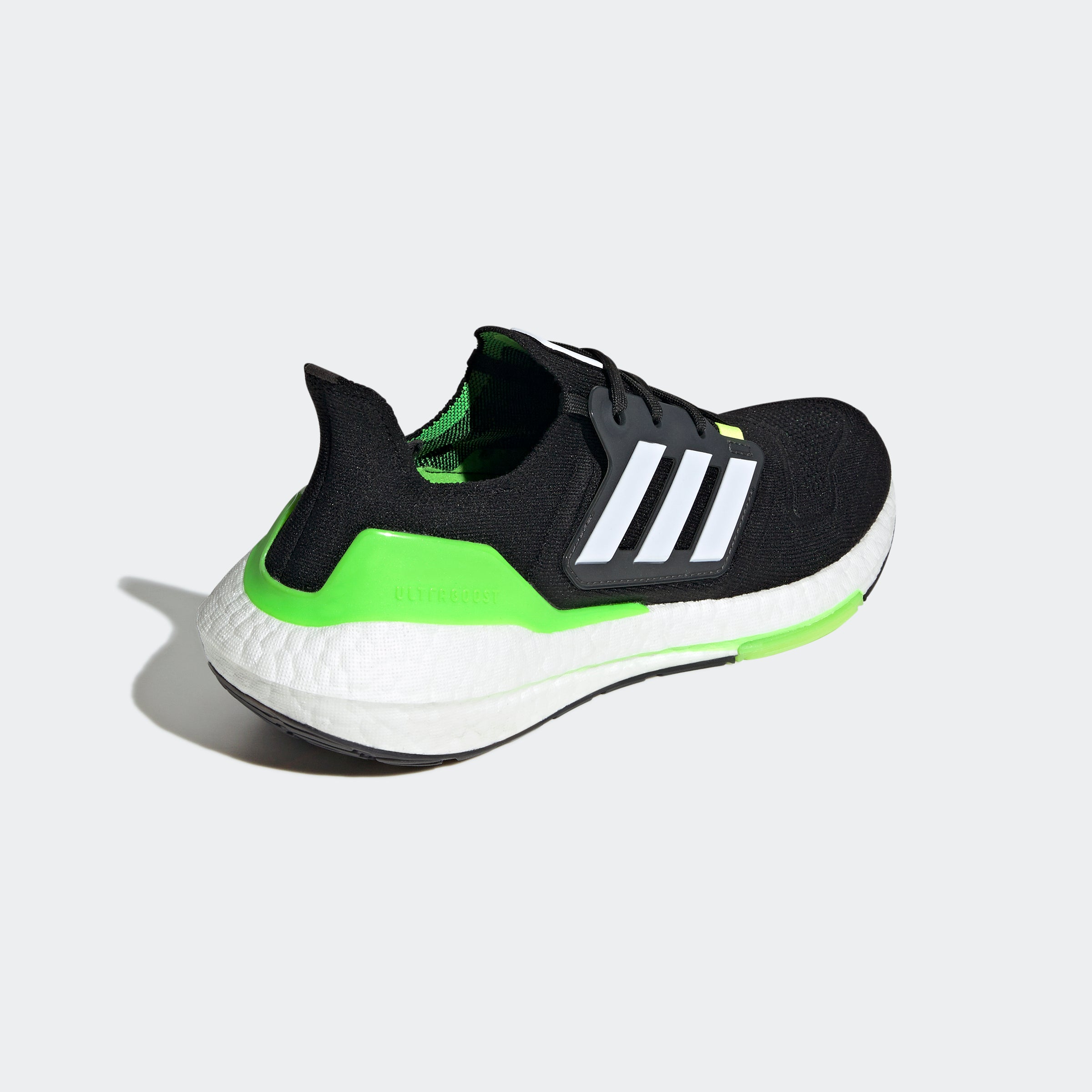 adidas Ultraboost 22 Black/White/Solar Green