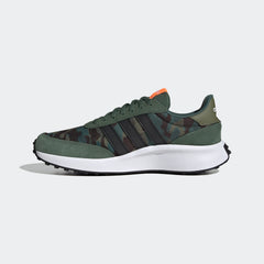 adidas Run 70s Lifestyle Running Shoes Green Oxide/Black/Screaming Orange