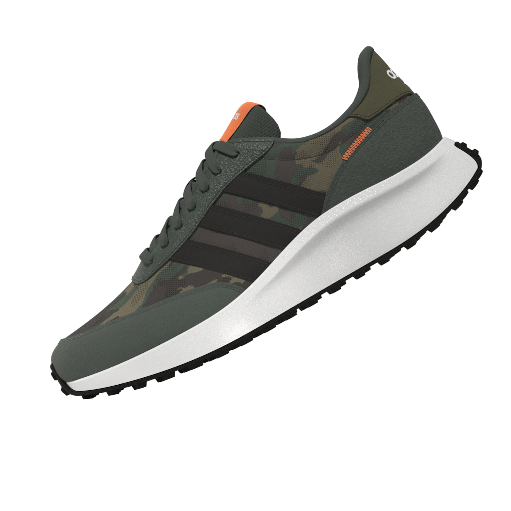 adidas Run 70s Lifestyle Running Shoes Green Oxide/Black/Screaming Orange