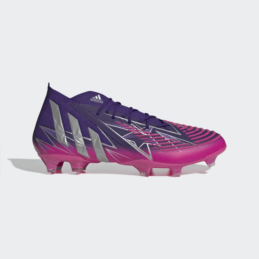 adidas Predator Edge 1 FG Firm Ground Boots Team College Purple / Silver Metallic / Team Shock Pink