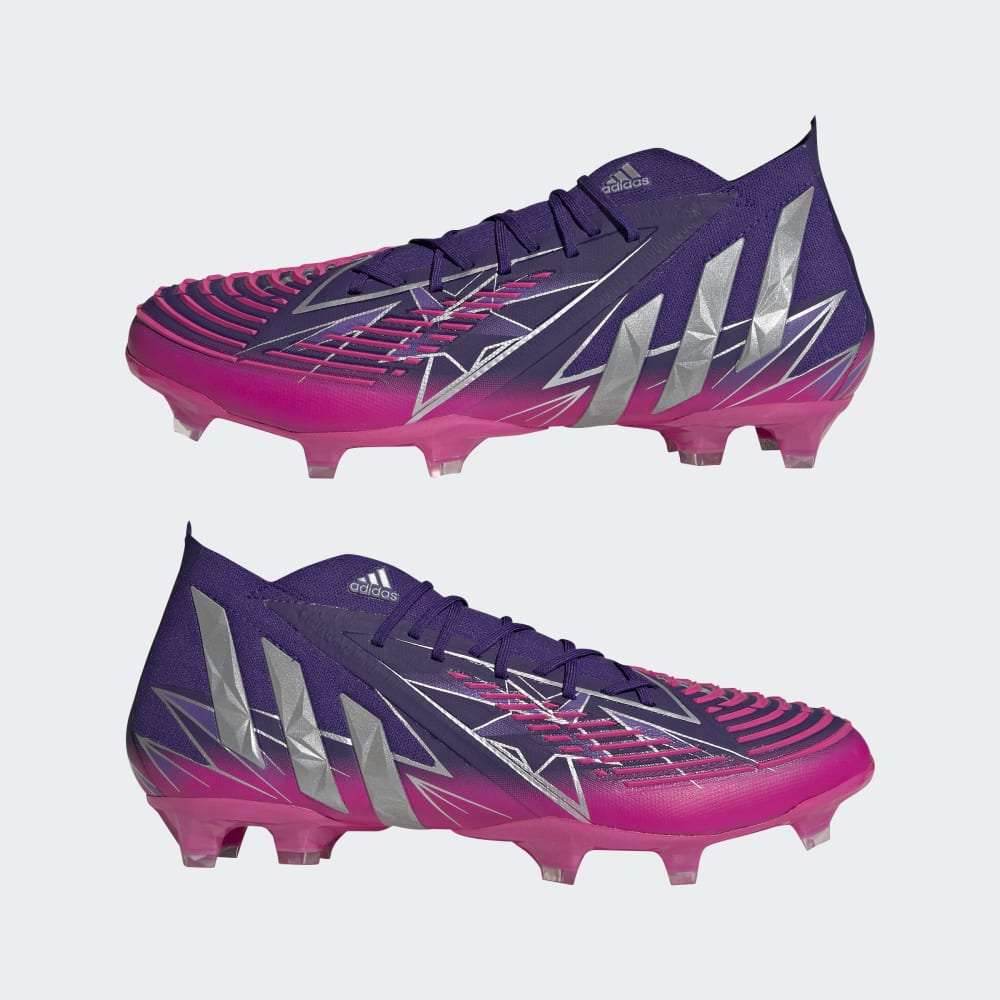 adidas Predator Edge 1 FG Firm Ground Boots Team College Purple / Silver Metallic / Team Shock Pink