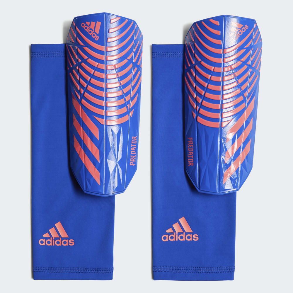 adidas Predator League Shin Guards Blue/Turbo/White