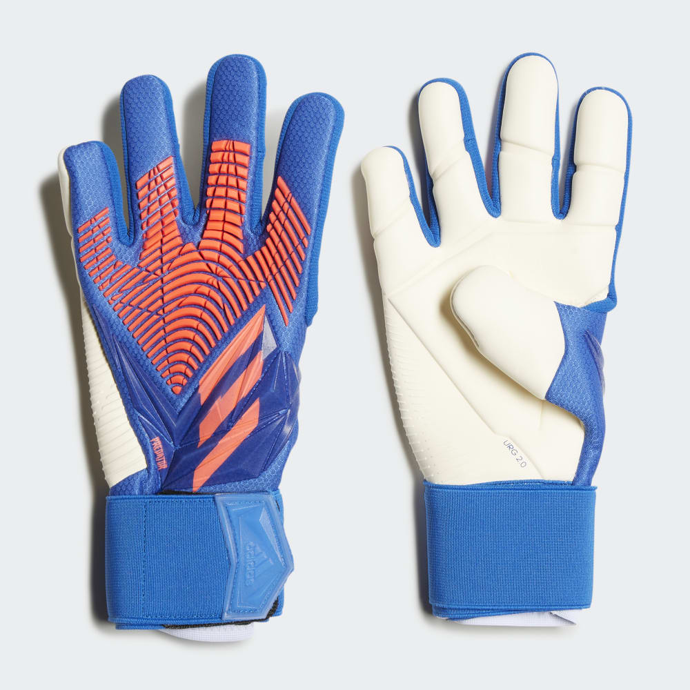 adidas Kid's Predator Pro Goalkeeper Gloves J Blue/Turbo/White