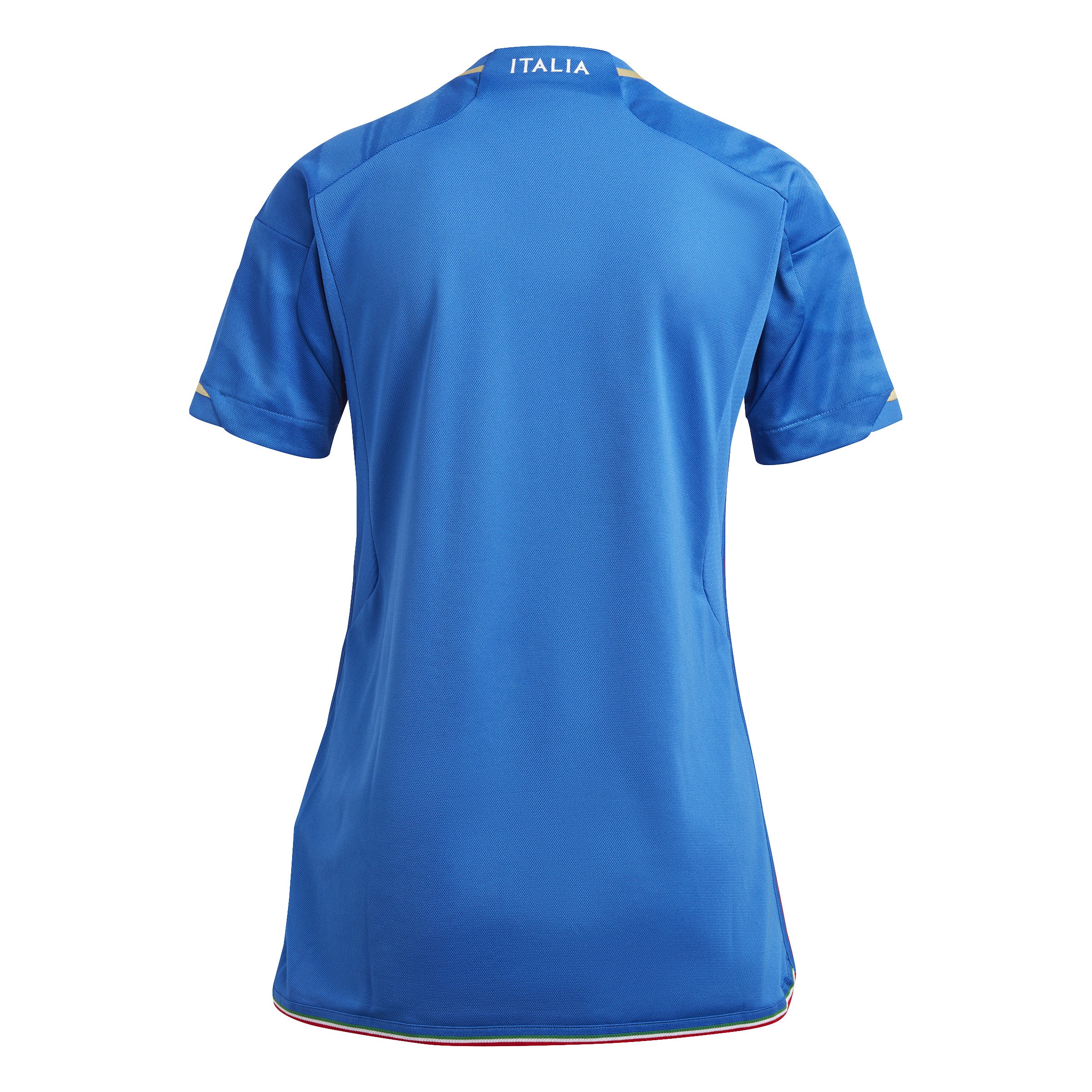 Camiseta local adidas Italia 23 azul para mujer 