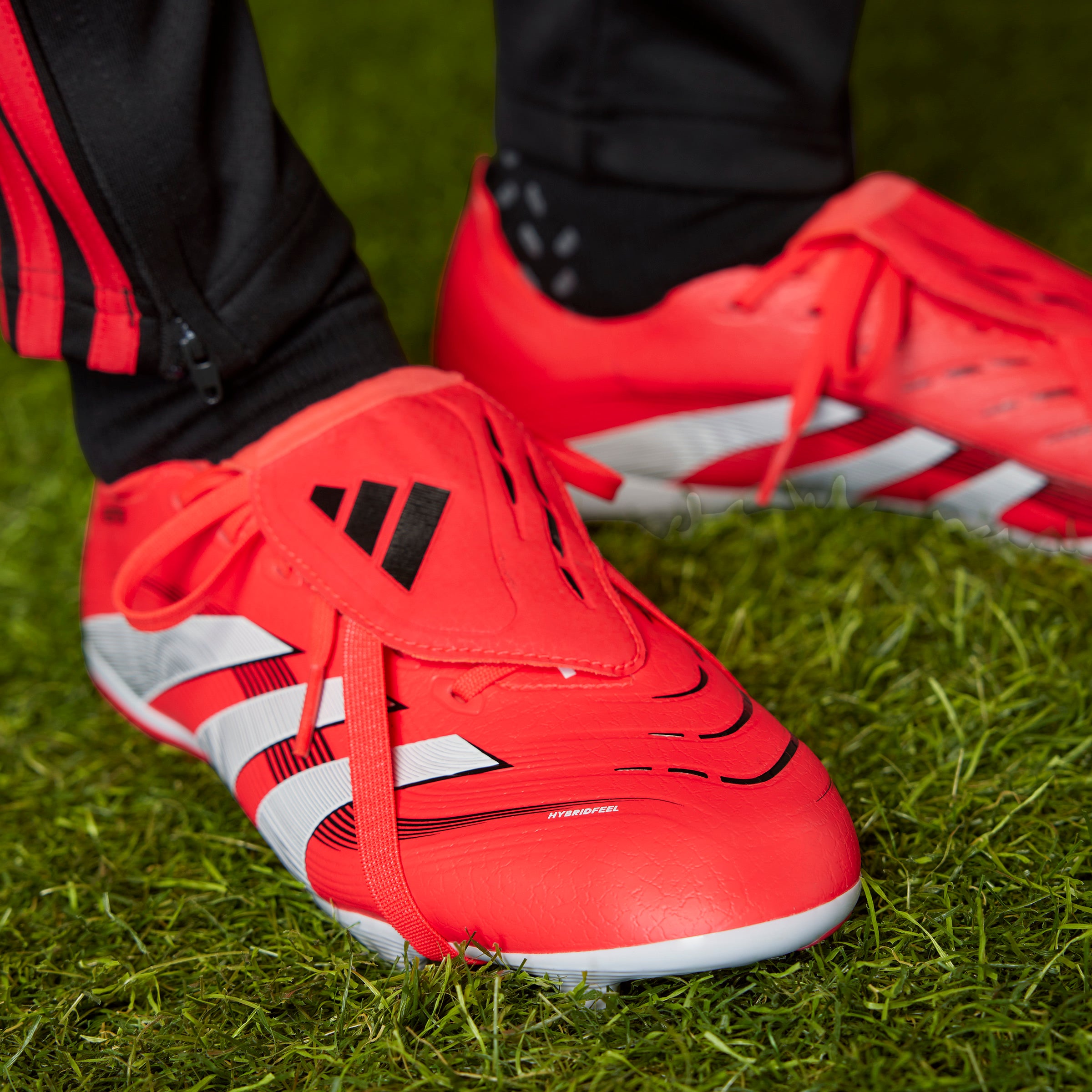 adidas Predator League Fold-Over Tongue Firm/Multi-Ground Boots Red/White