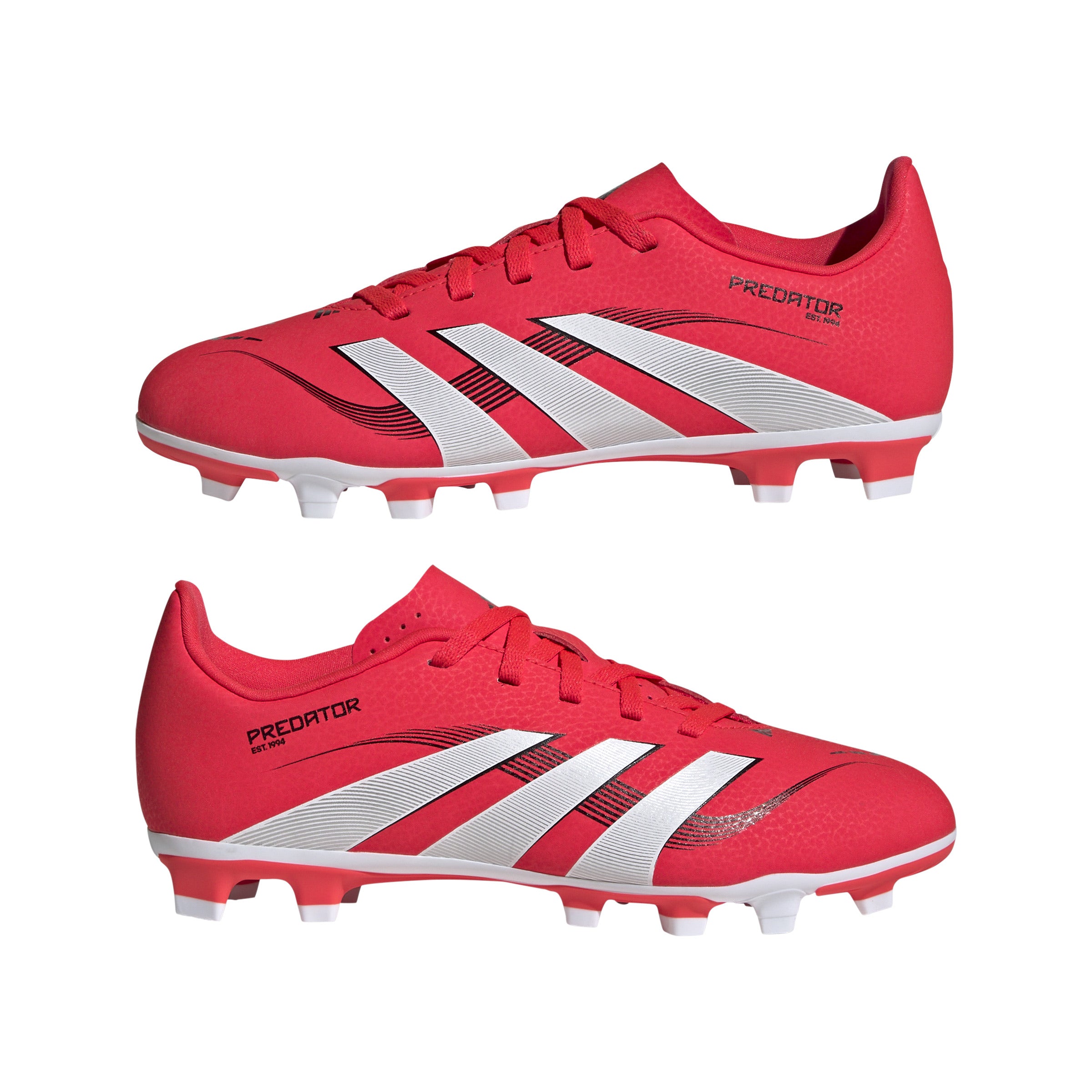 adidas Predator Club Firm/Multi-Ground Boots Junior Red/White