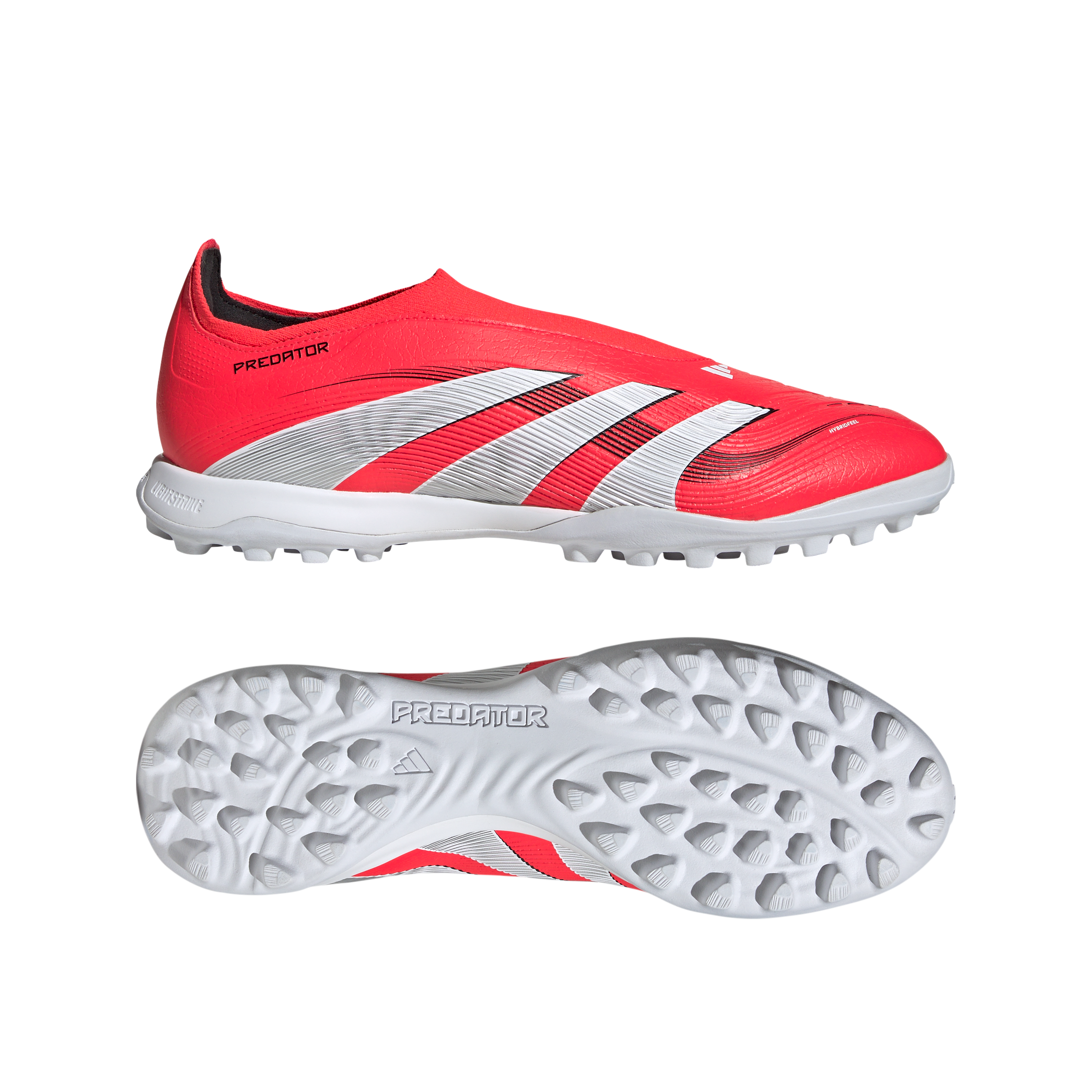 adidas Predator League Laceless Turf Boots Red/White