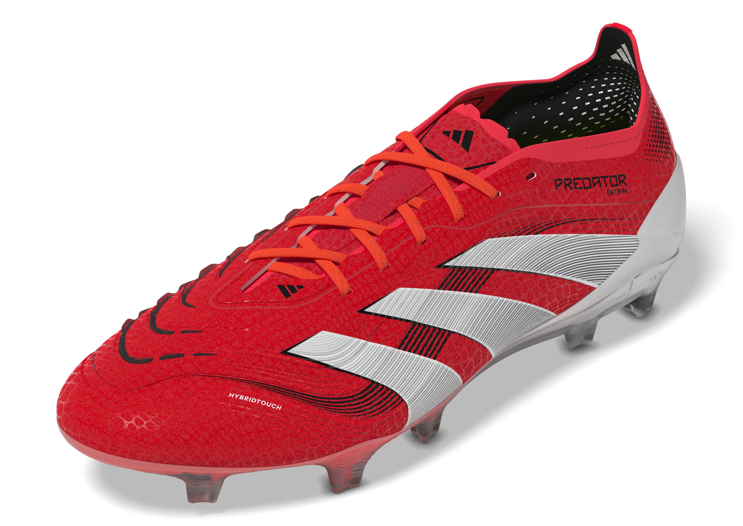 Botas de fútbol para terreno firme adidas Predator Elite en rojo y blanco