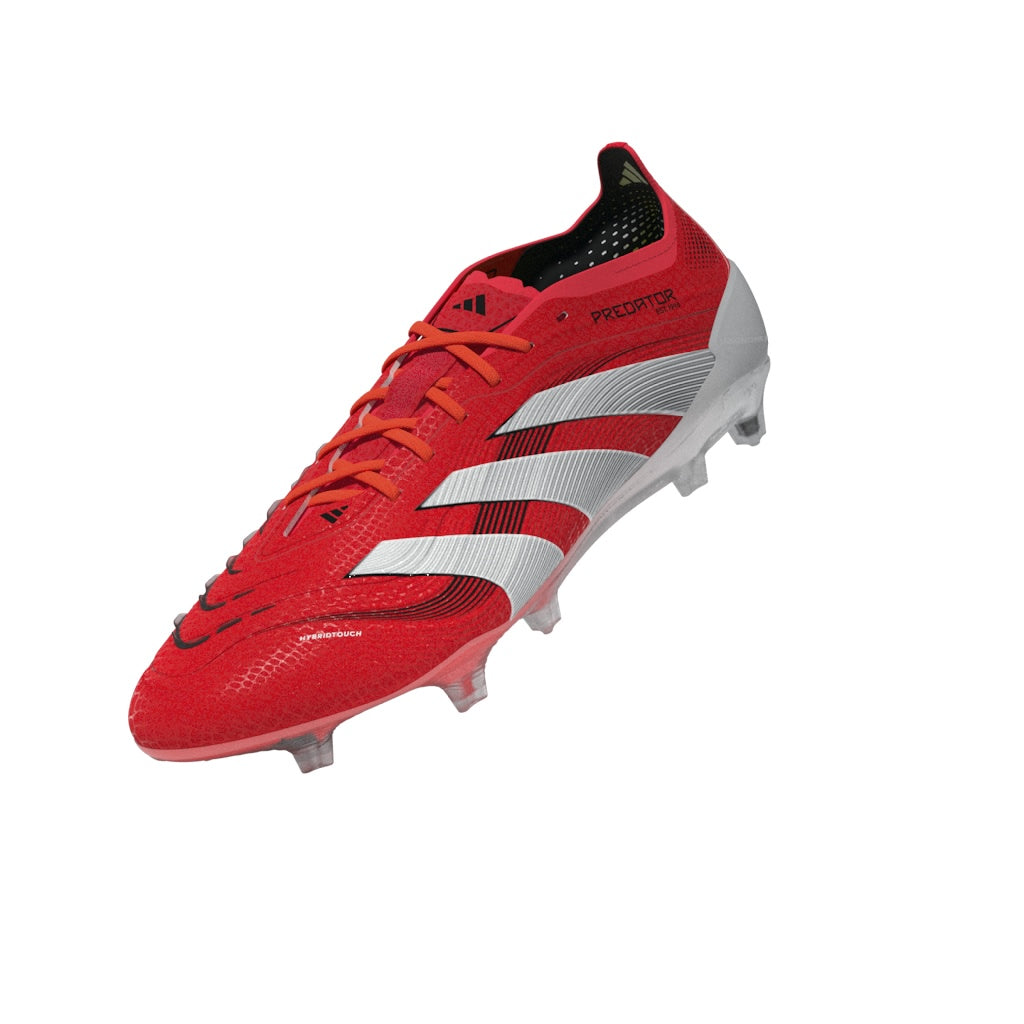 Botas de fútbol para terreno firme adidas Predator Elite en rojo y blanco