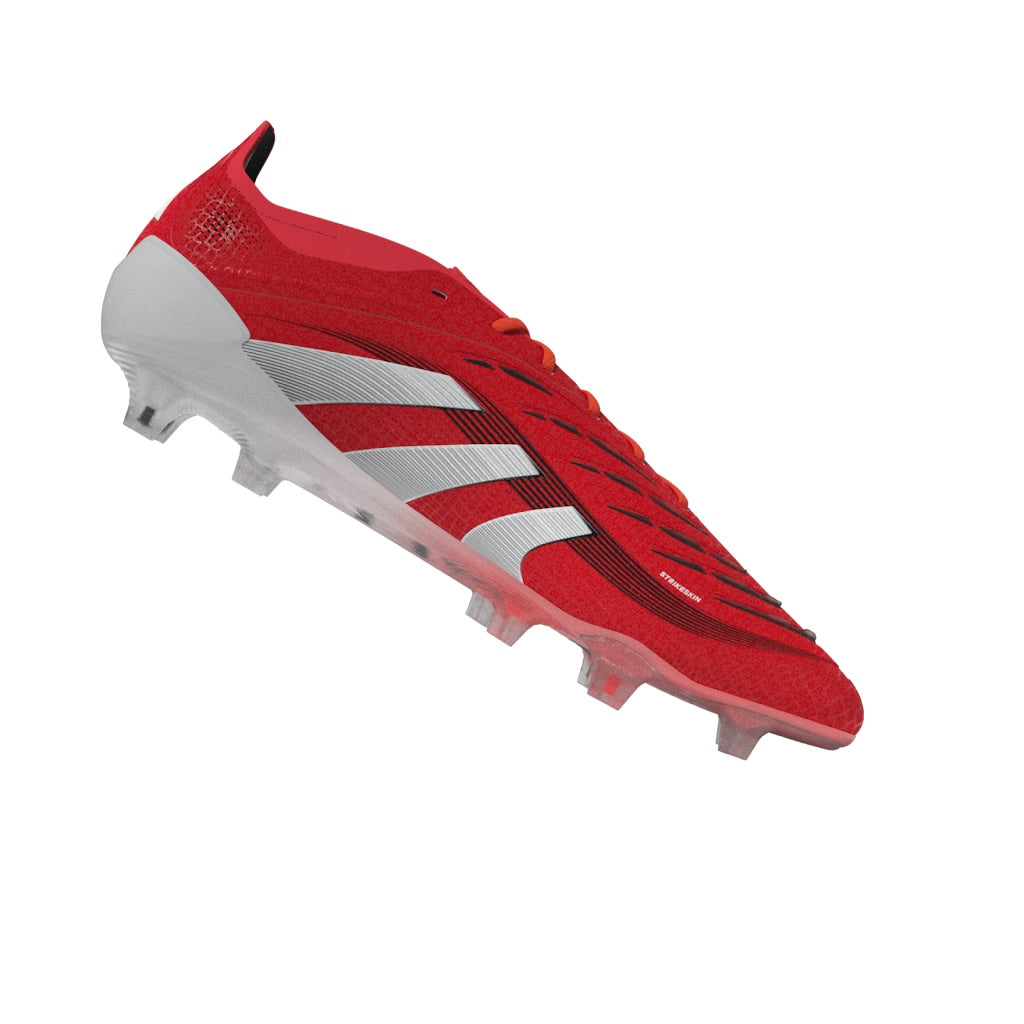 Botas de fútbol para terreno firme adidas Predator Elite en rojo y blanco