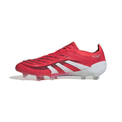 Botas de fútbol para terreno firme adidas Predator Elite en rojo y blanco