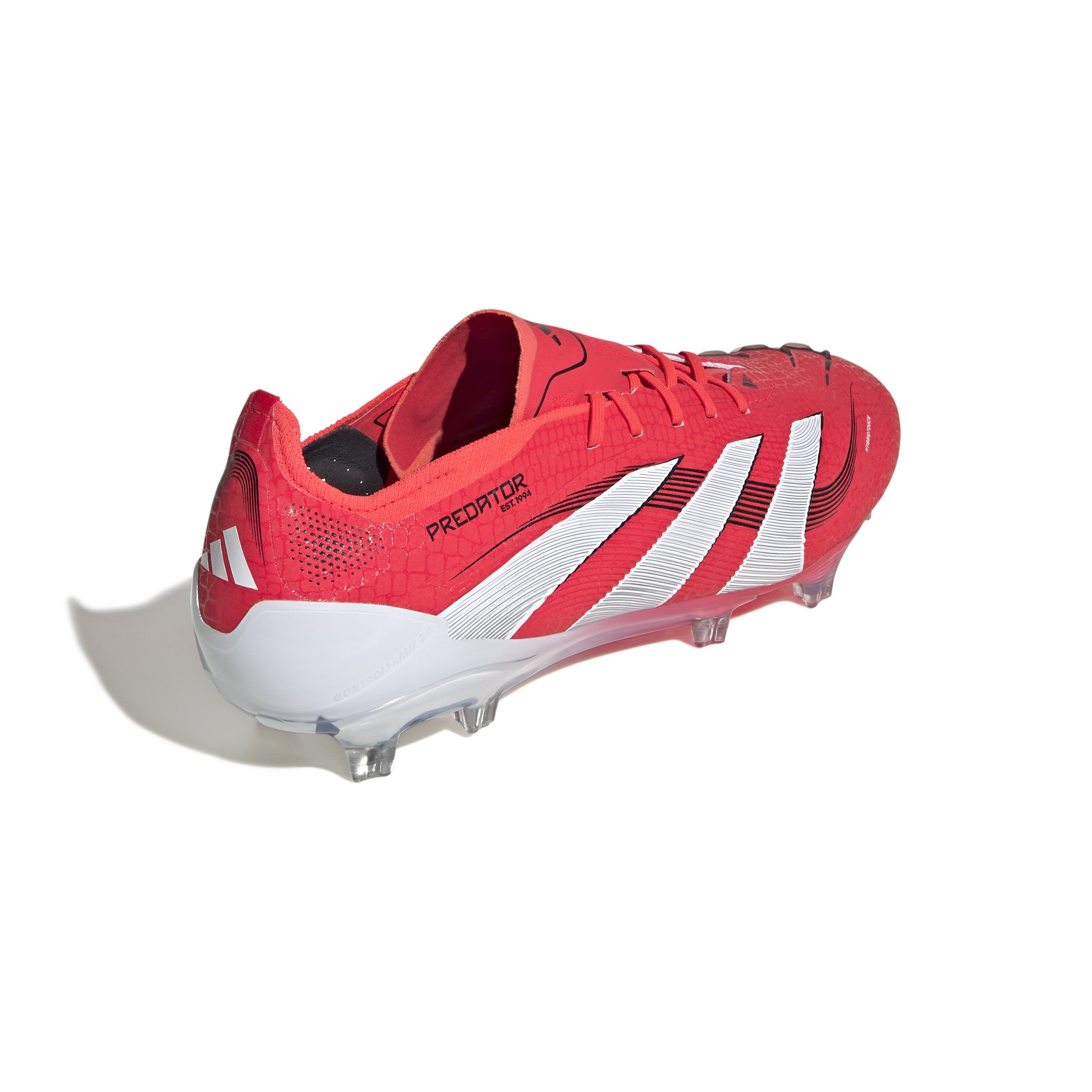 Botas de fútbol para terreno firme adidas Predator Elite en rojo y blanco