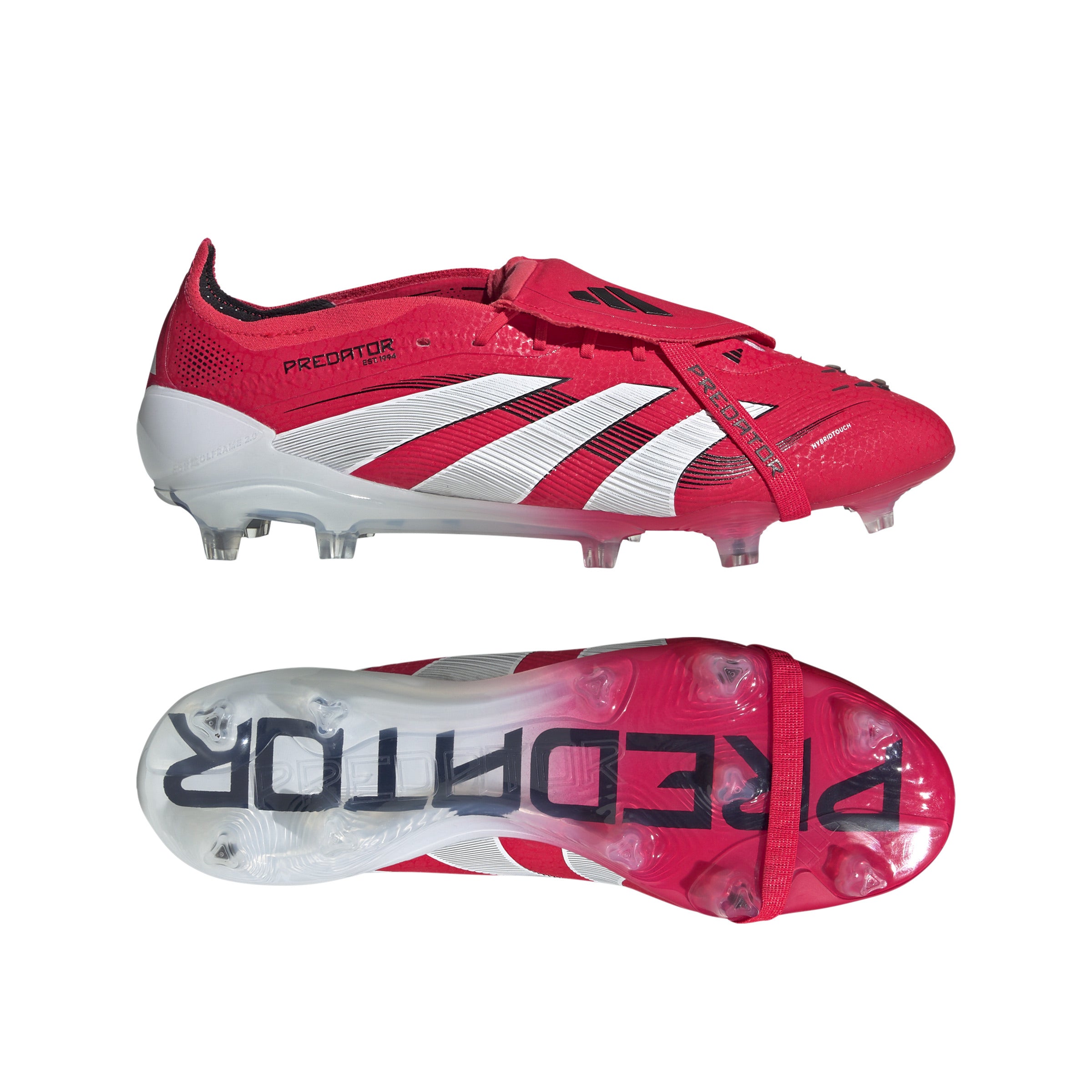 adidas Predator Elite Fold-Over Tongue FG Firm Ground Boots Red/White