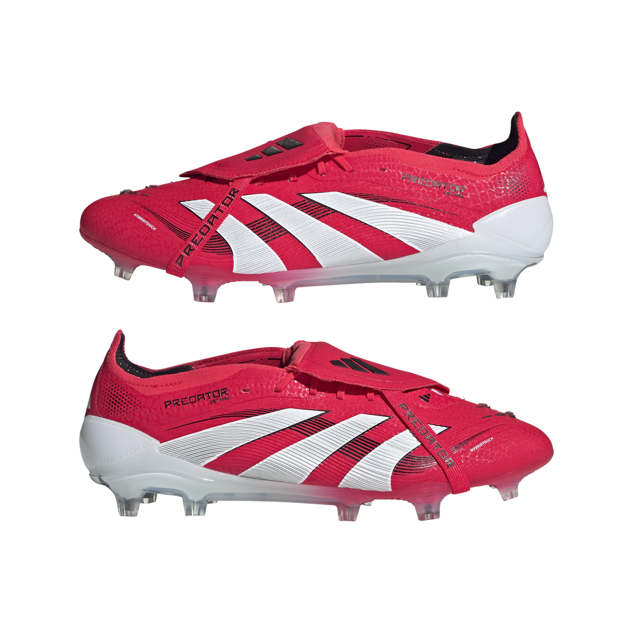 adidas Predator Elite Fold-Over Tongue FG Firm Ground Boots Red/White