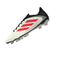 Botas de fútbol para terreno firme adidas Copa Pure 3 Pro, color blanco y rojo