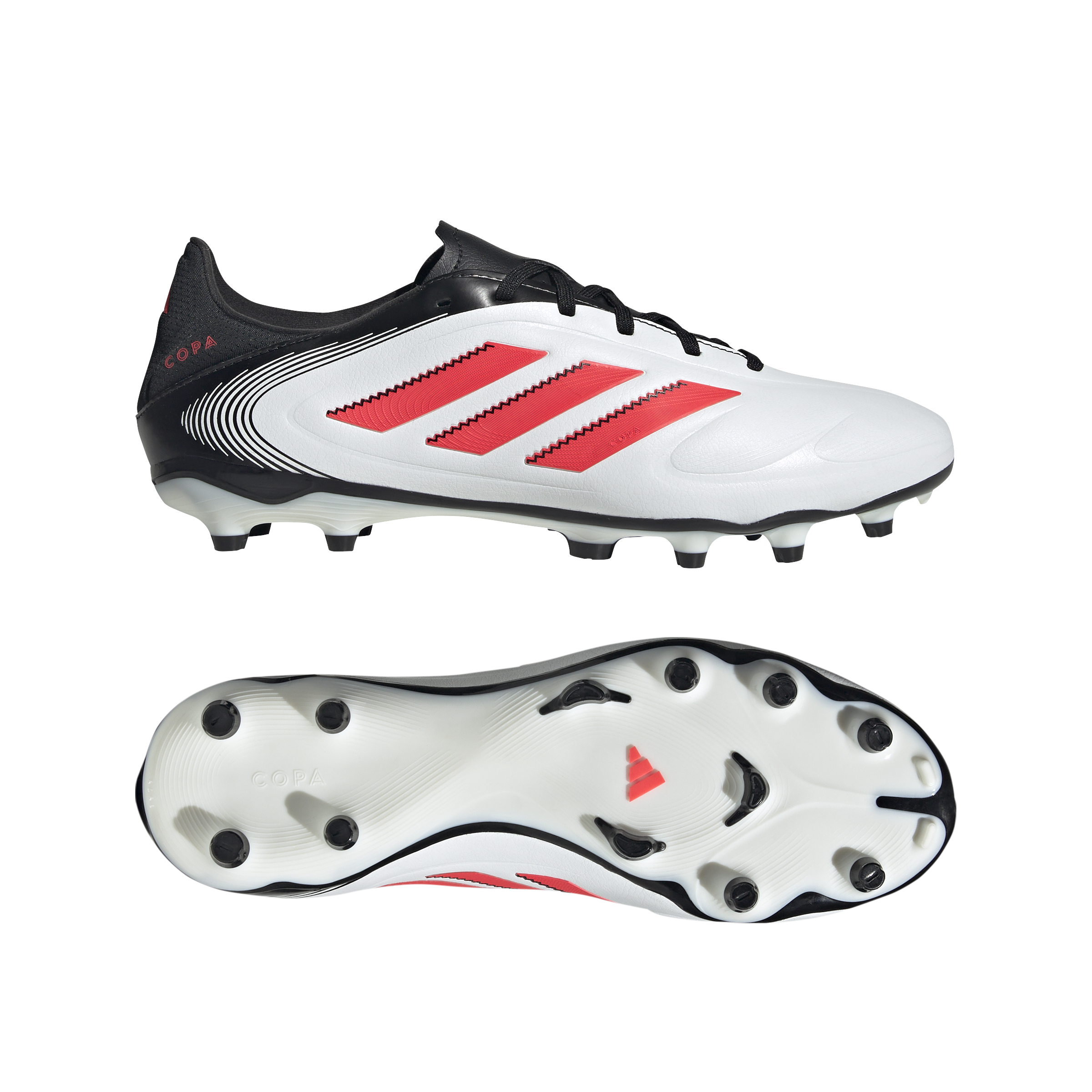 Botas de fútbol adidas Copa Pure 3 League Firm/Multi-Ground Blanco/Rojo/Negro