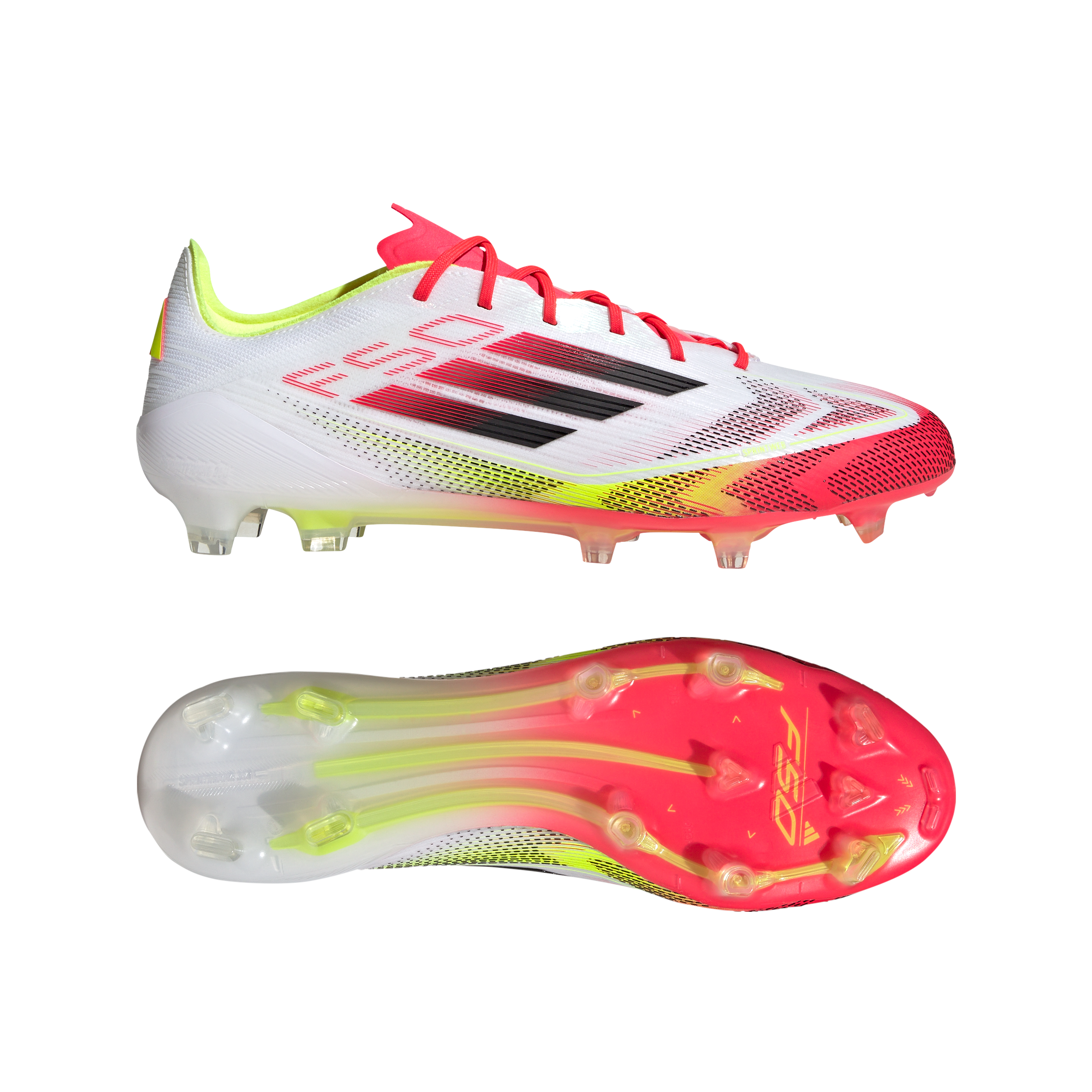 adidas F50 Elite FG Firm Ground Boots White/Black