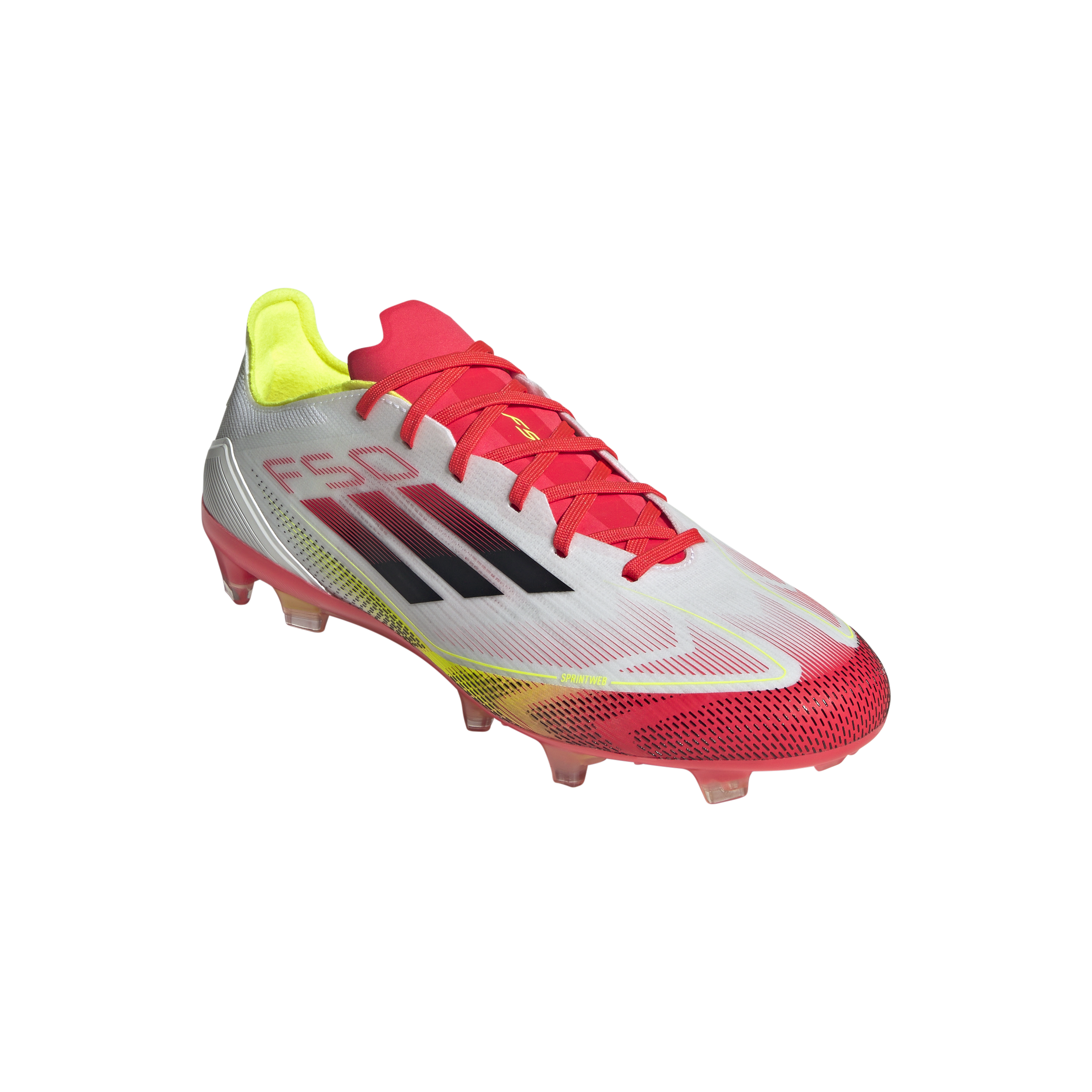 Botas de fútbol para terreno firme adidas F50 Pro en blanco y negro