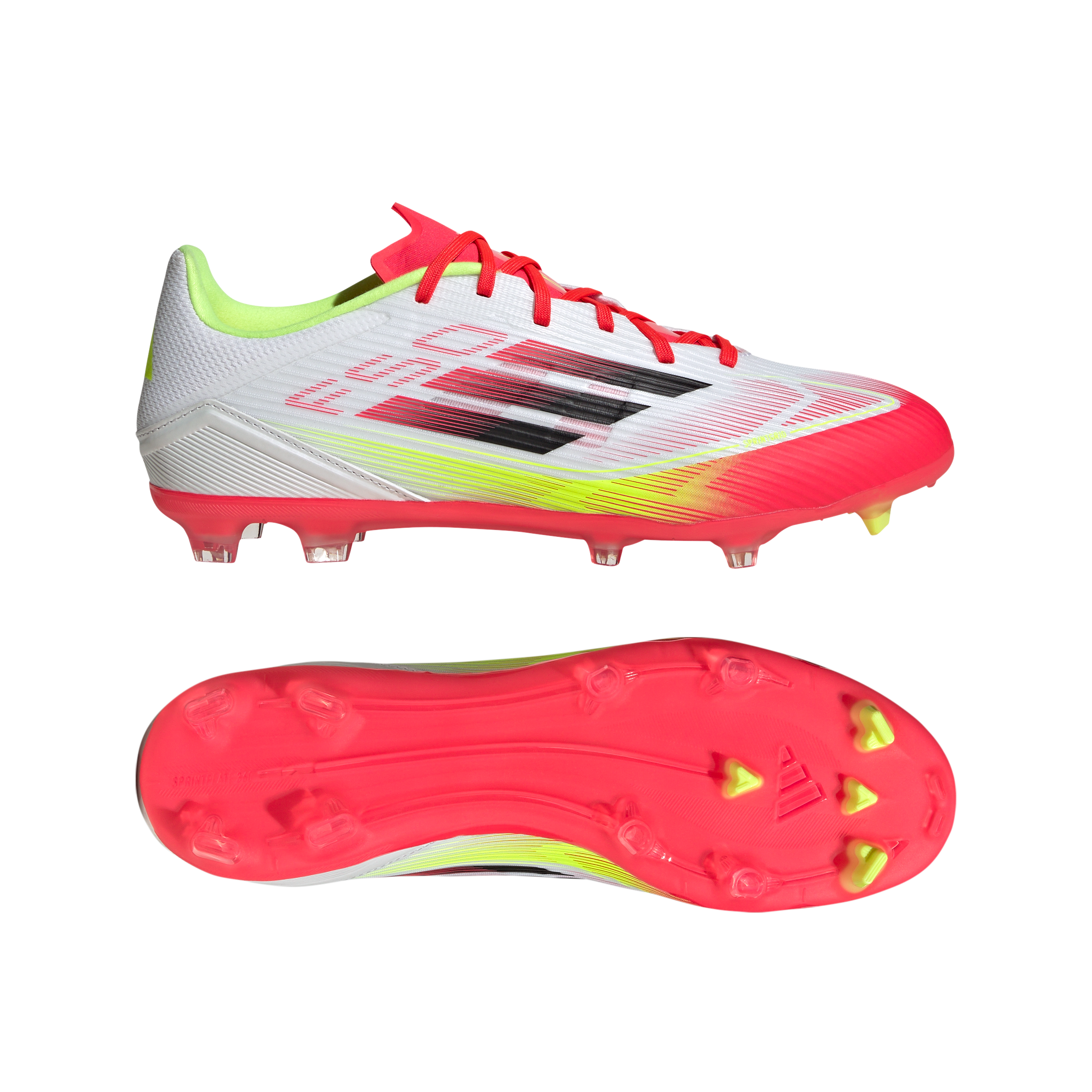 adidas F50 League Firm/Multi-Ground Boots White/Black