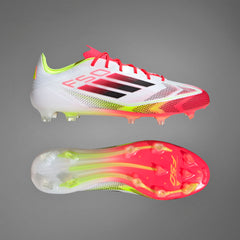 adidas F50 League Firm/Multi-Ground Boots White/Black