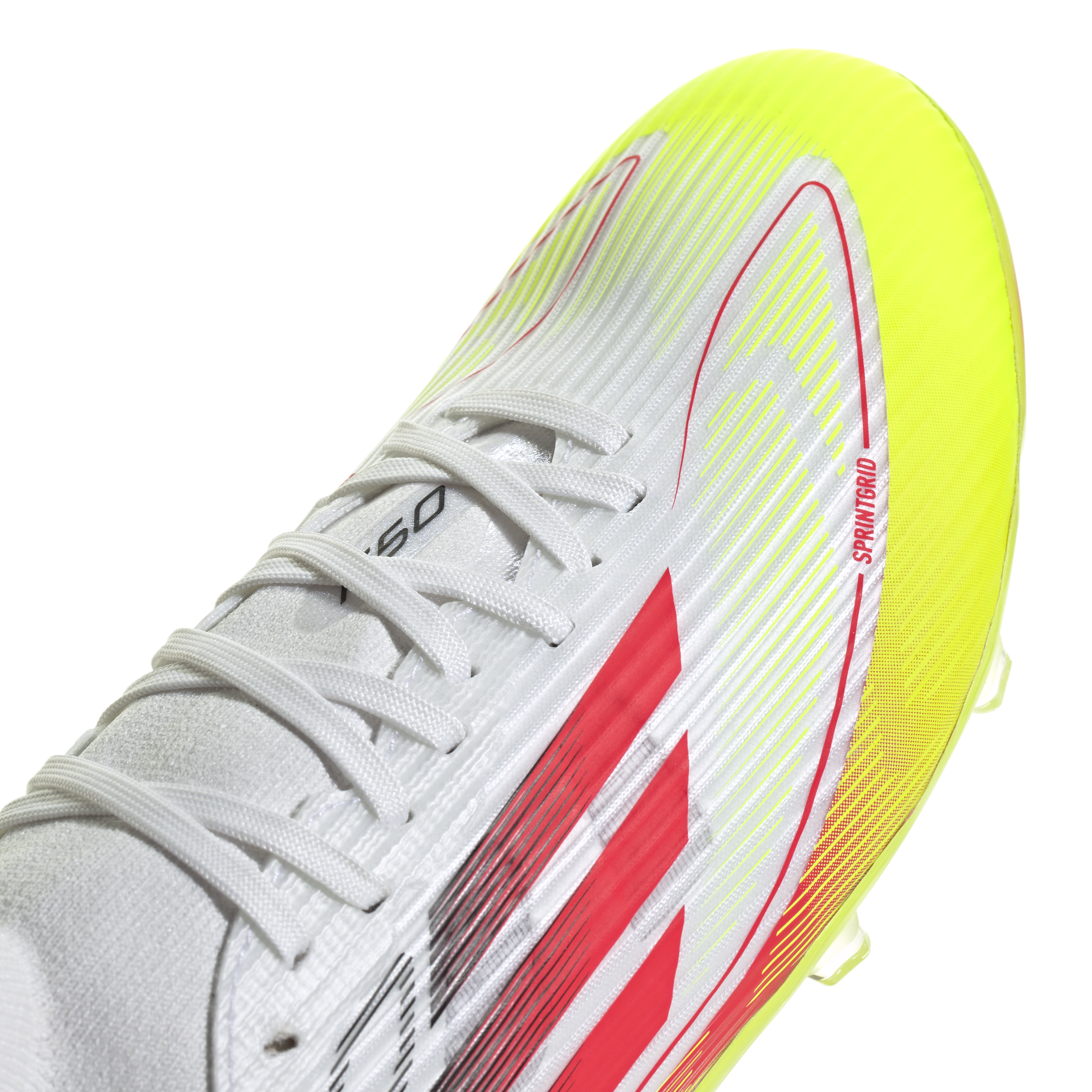 adidas F50 League Mid Firm/Multi-Ground Boots White/Red/Yellow