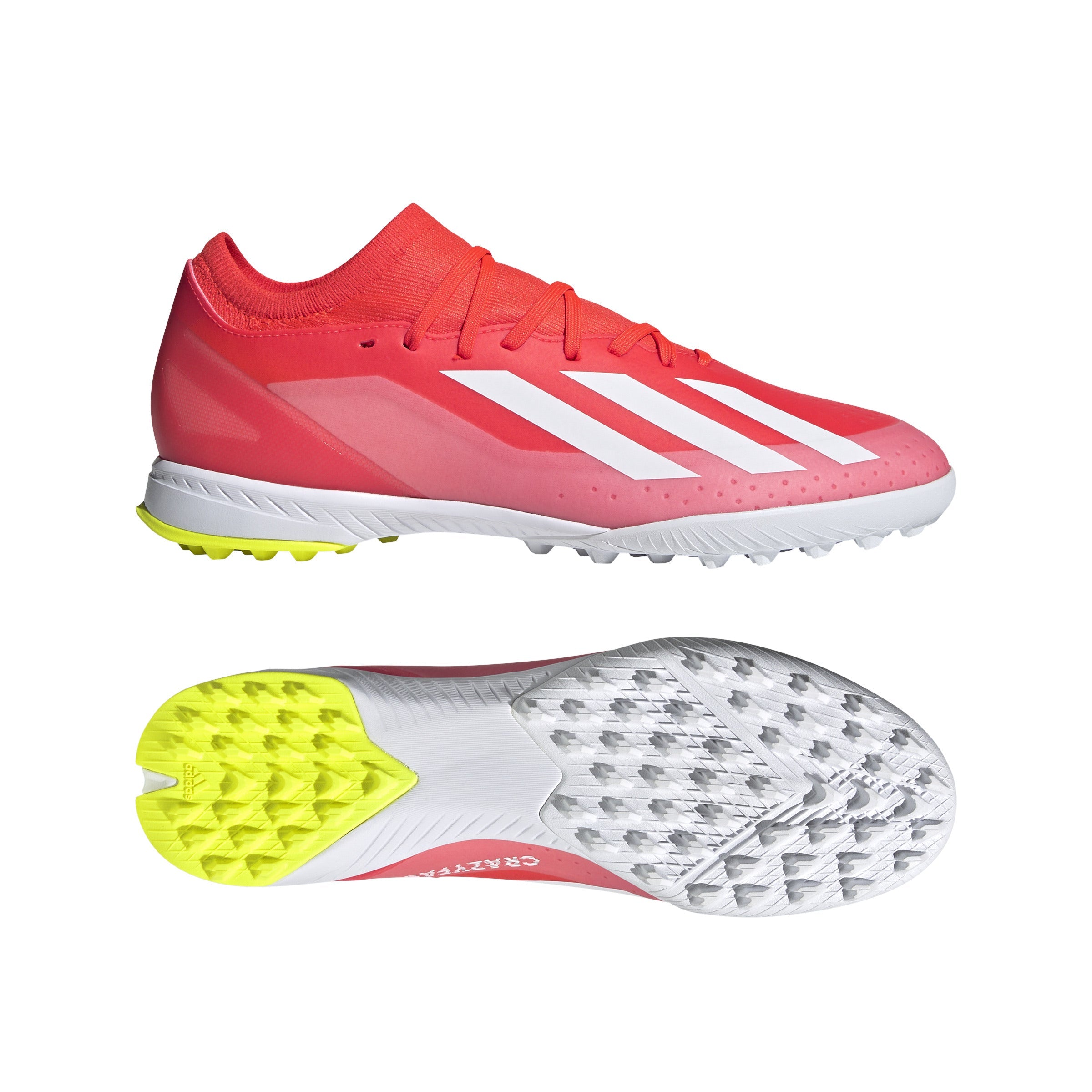 adidas X Crazyfast League TF Turf Shoes Solar Red White 6.5