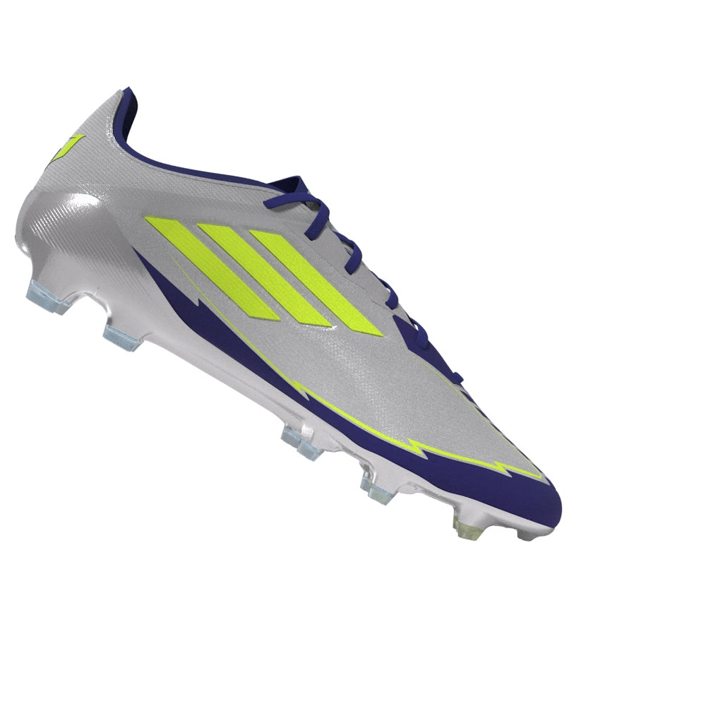 Botas de fútbol para terreno firme adidas F50 Elite Messi color plata