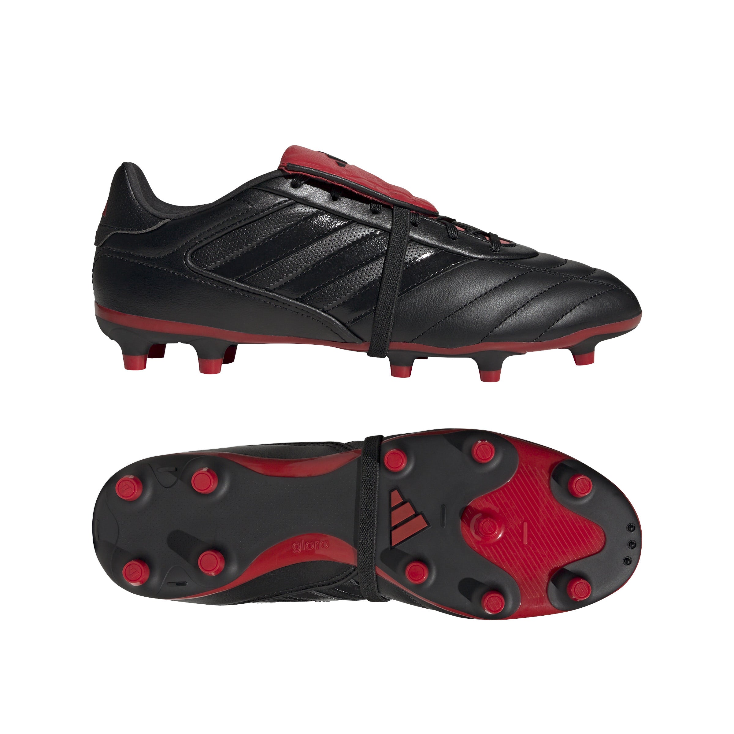 Botas de fútbol para terreno firme adidas Copa Gloro II, color negro