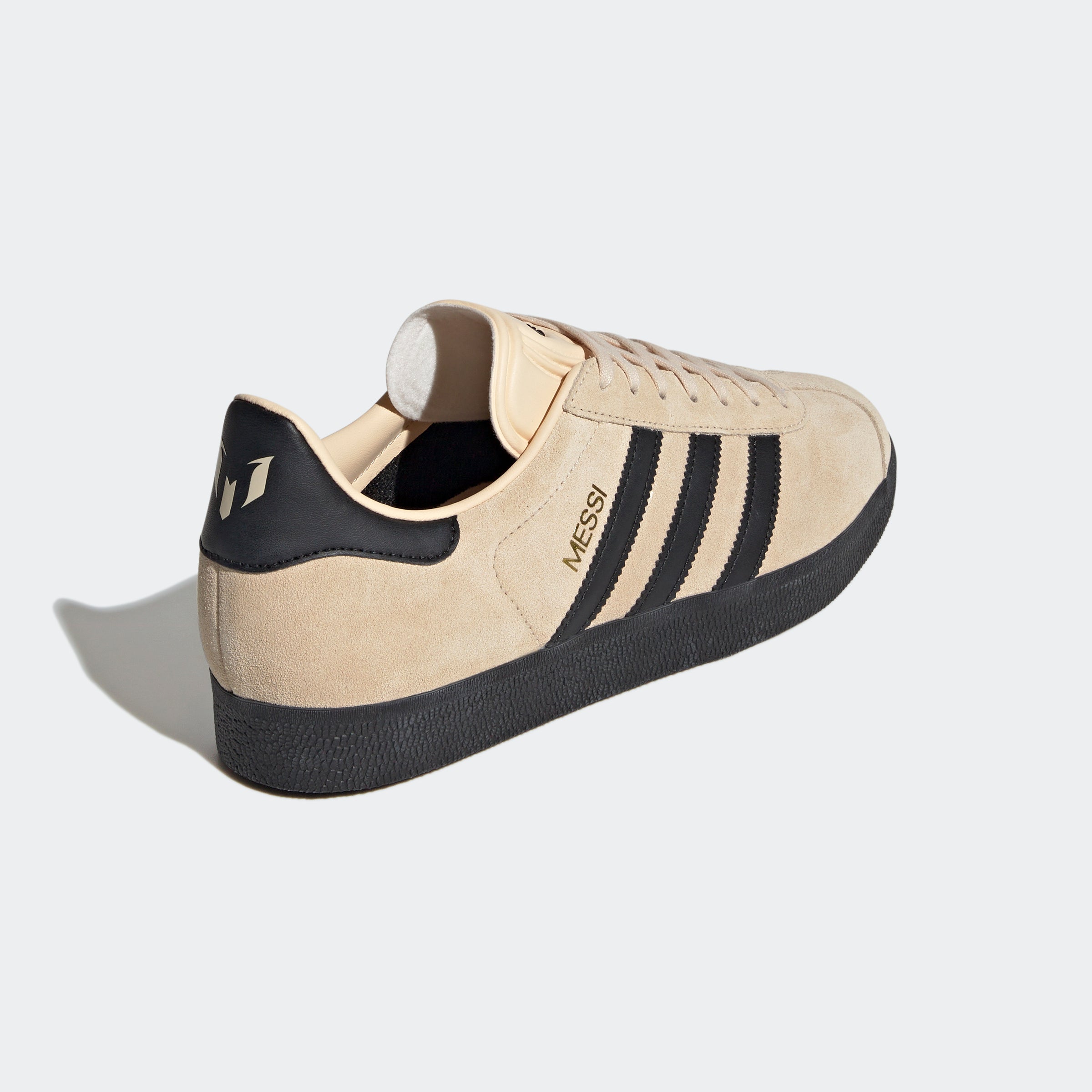 adidas Gazelle Messi Shoes Crystal Sand/Black/Gold Metallic