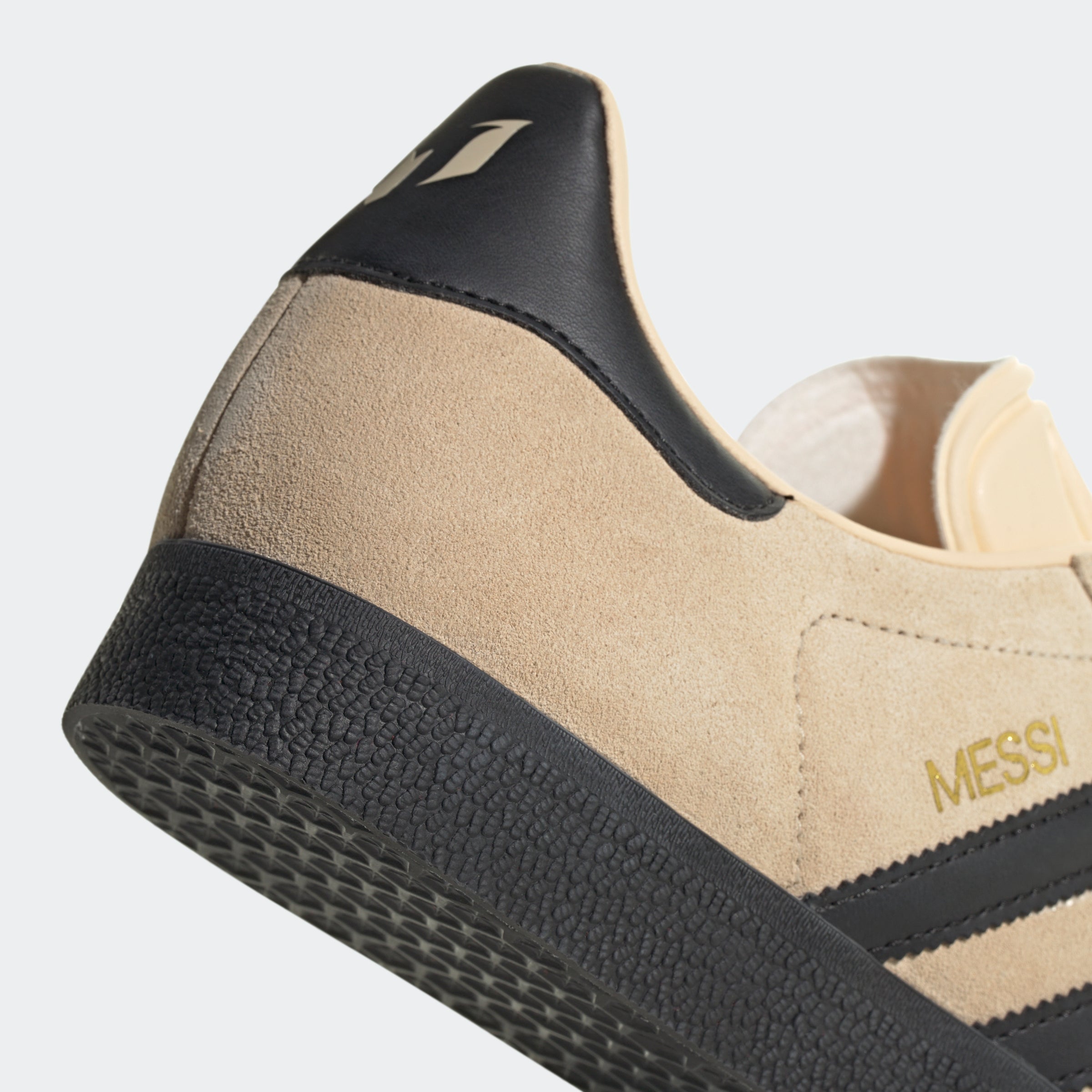 adidas Gazelle Messi Shoes Crystal Sand/Black/Gold Metallic