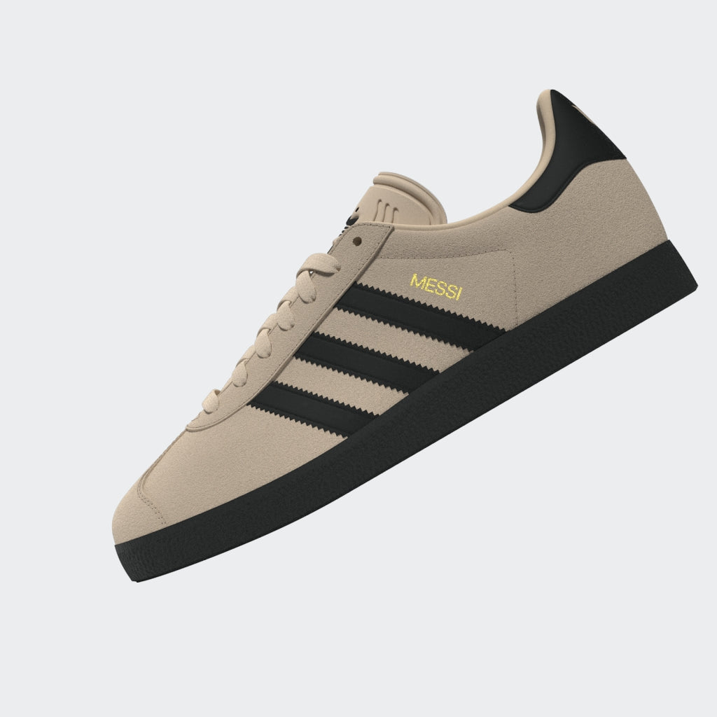 adidas Gazelle Messi Shoes Crystal Sand/Black/Gold Metallic