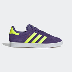 adidas Gazelle Messi Shoes Purple/Lucid Lemon/White