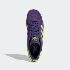 adidas Gazelle Messi Shoes Purple/Lucid Lemon/White