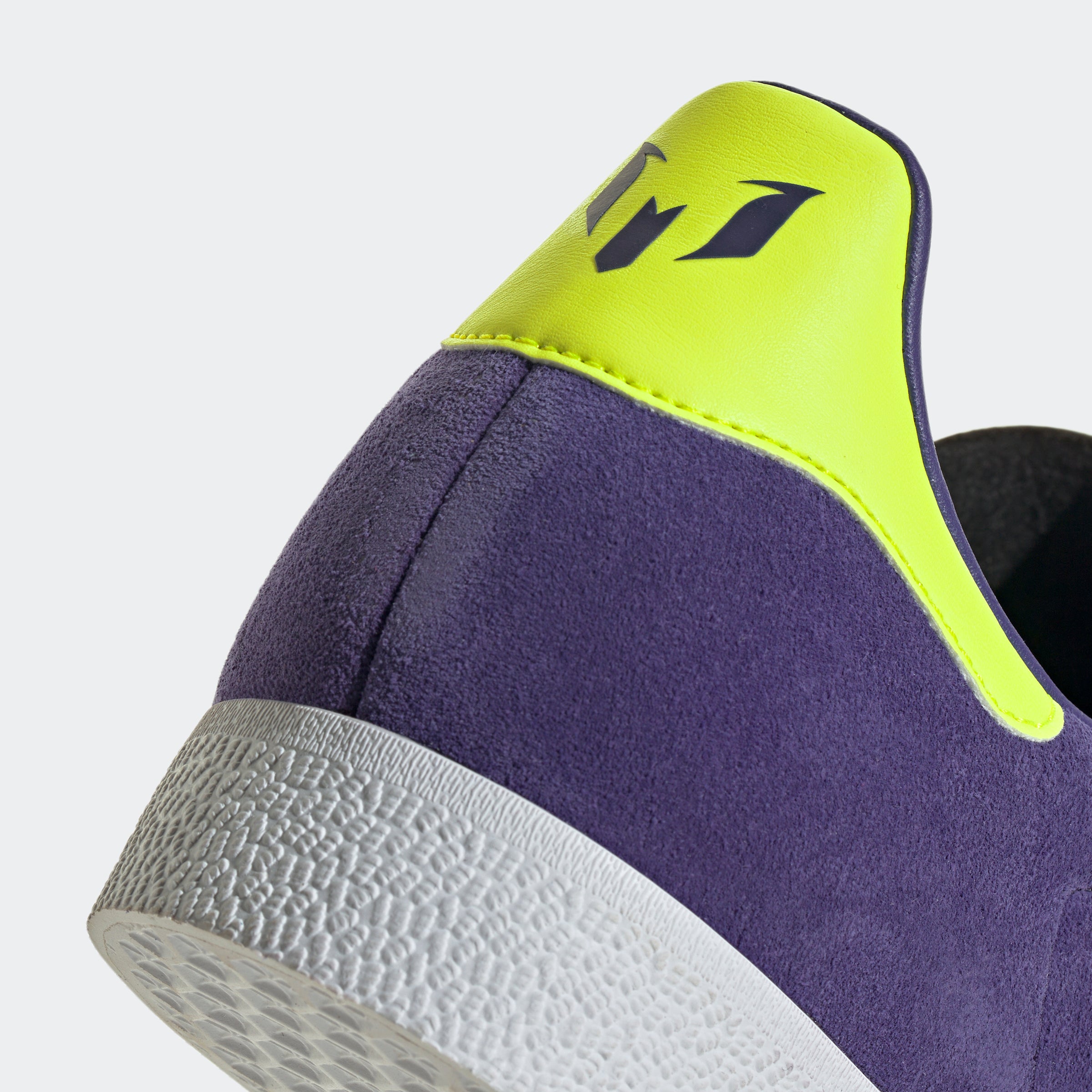 adidas Gazelle Messi Shoes Purple/Lucid Lemon/White