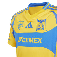 Camiseta local juvenil adidas Tigres UANL 24/25 amarilla/azul