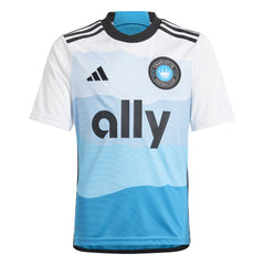 adidas Youth Charlotte Home Jersey 23