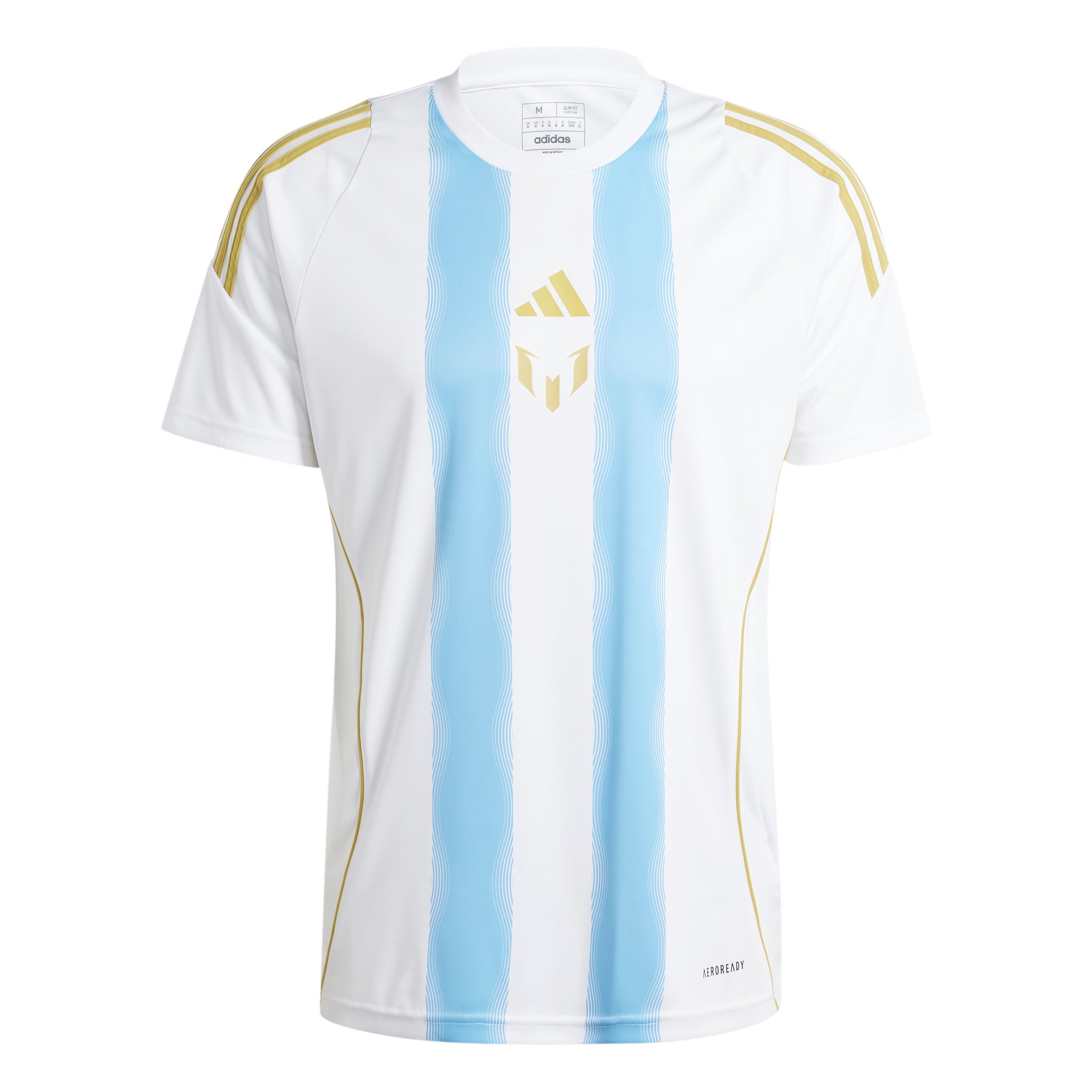 Adidas Messi Youth Training Jersey Soccer IS6471 Blue YXL