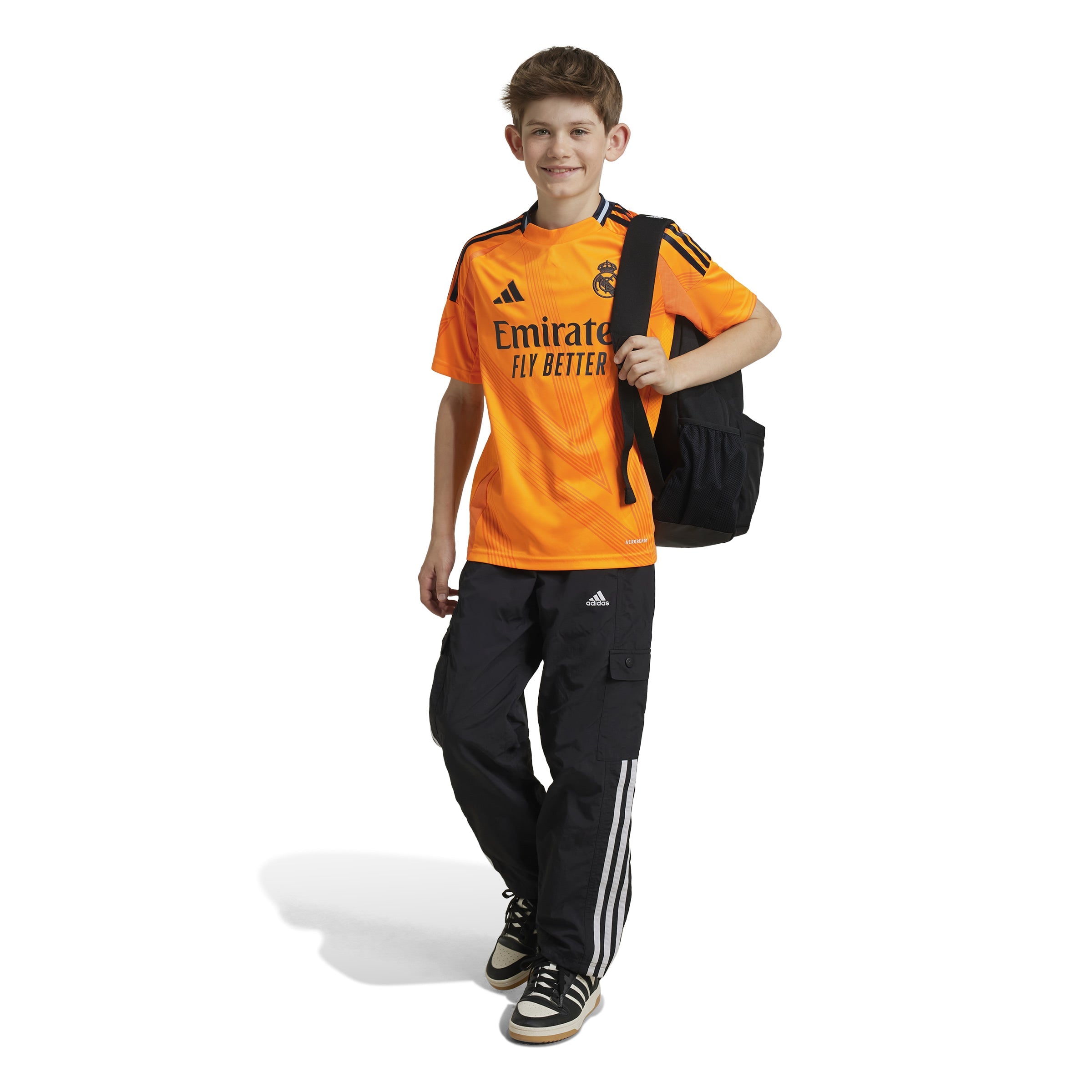 Camiseta de visitante adidas del Real Madrid para niños 24/25