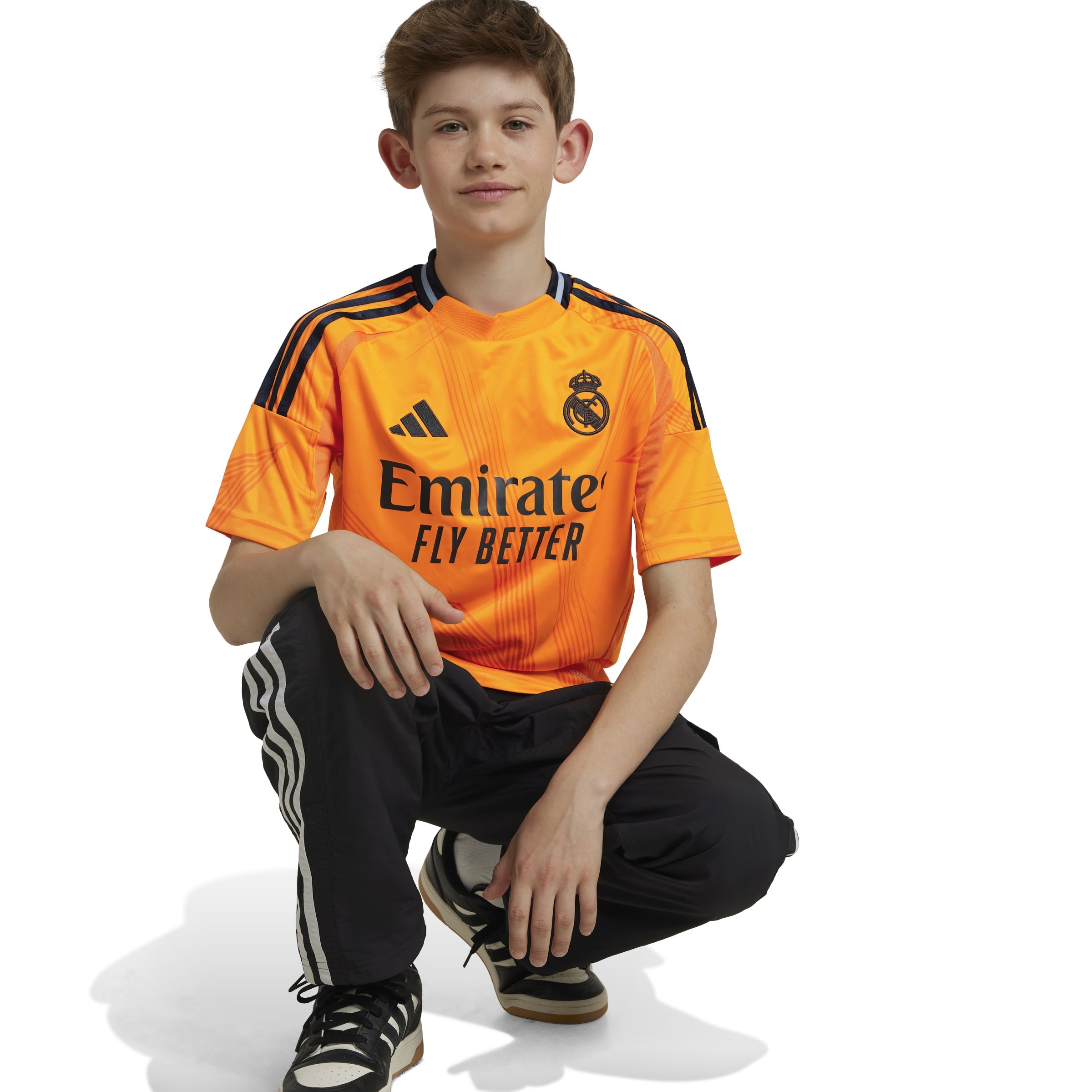 Camiseta de visitante adidas del Real Madrid para niños 24/25