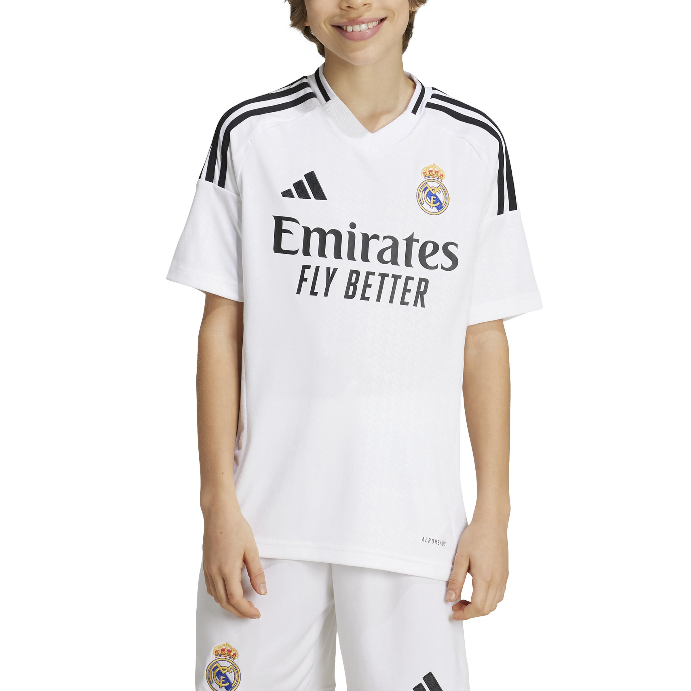 adidas Youth Real Madrid Home Jersey 24/25