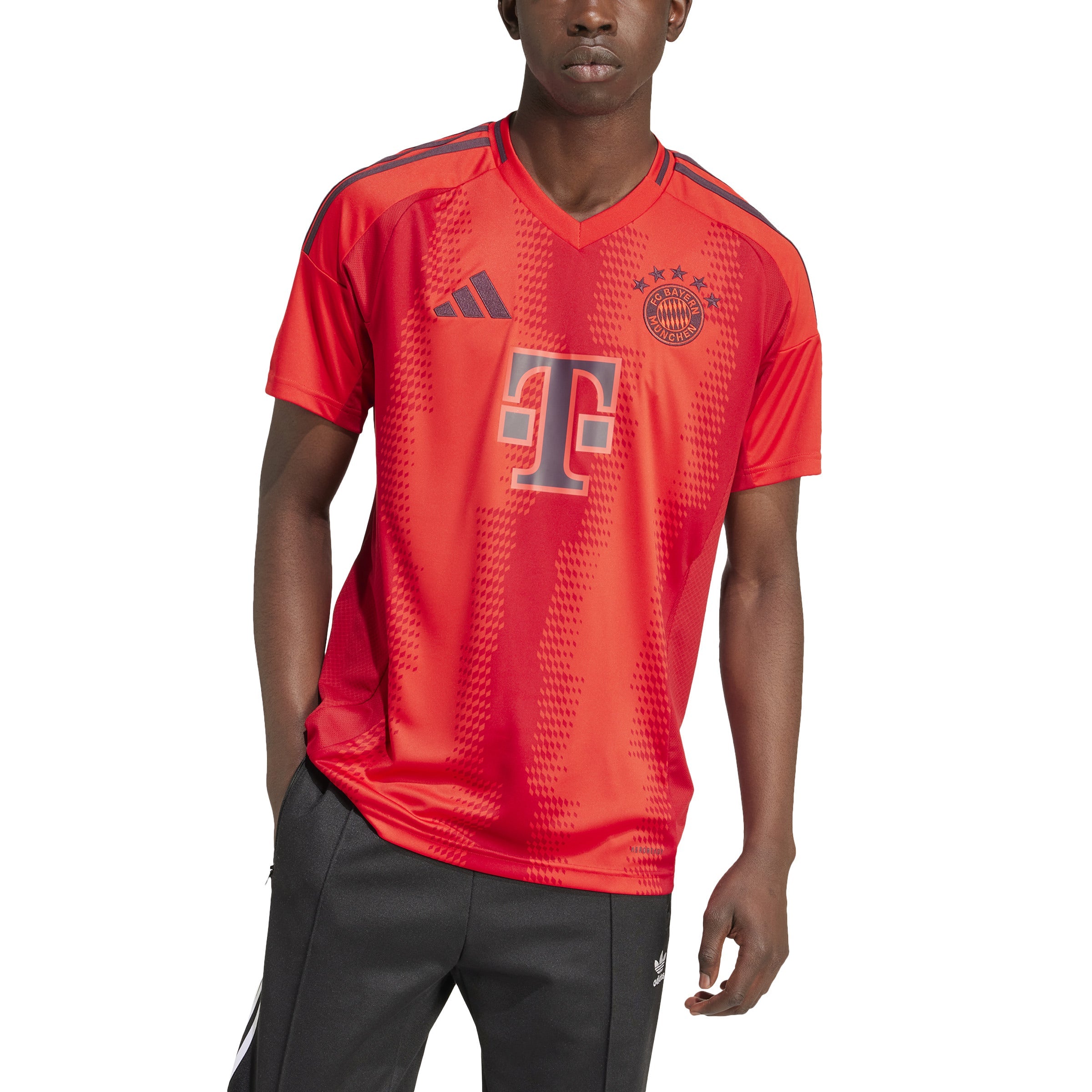 Camiseta adidas roja hombre online