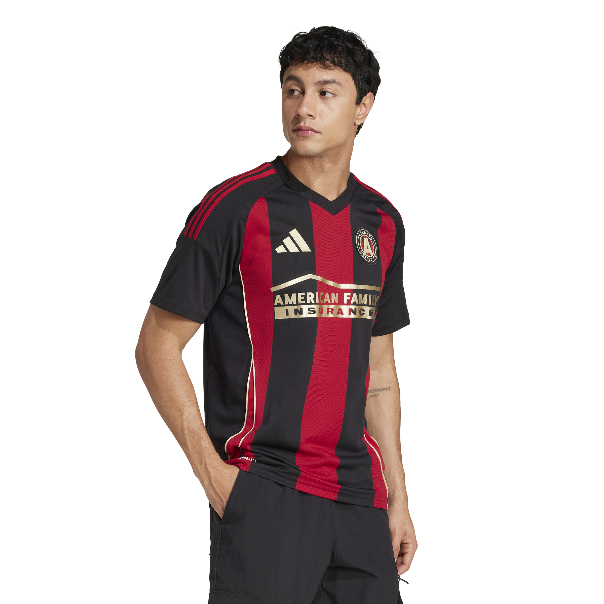 Camiseta local adidas Atlanta United 25 para hombre, color negro