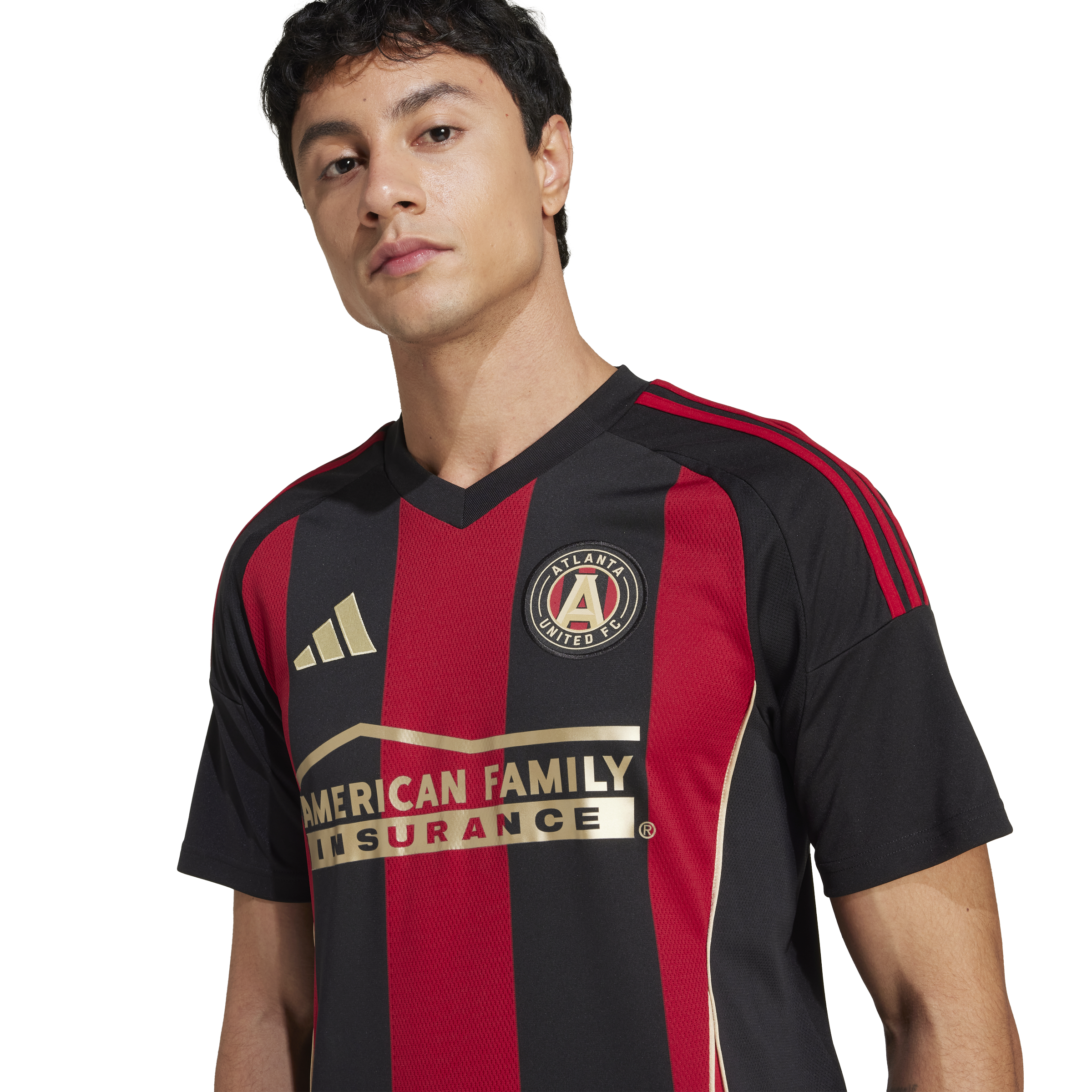 Camiseta local adidas Atlanta United 25 para hombre, color negro