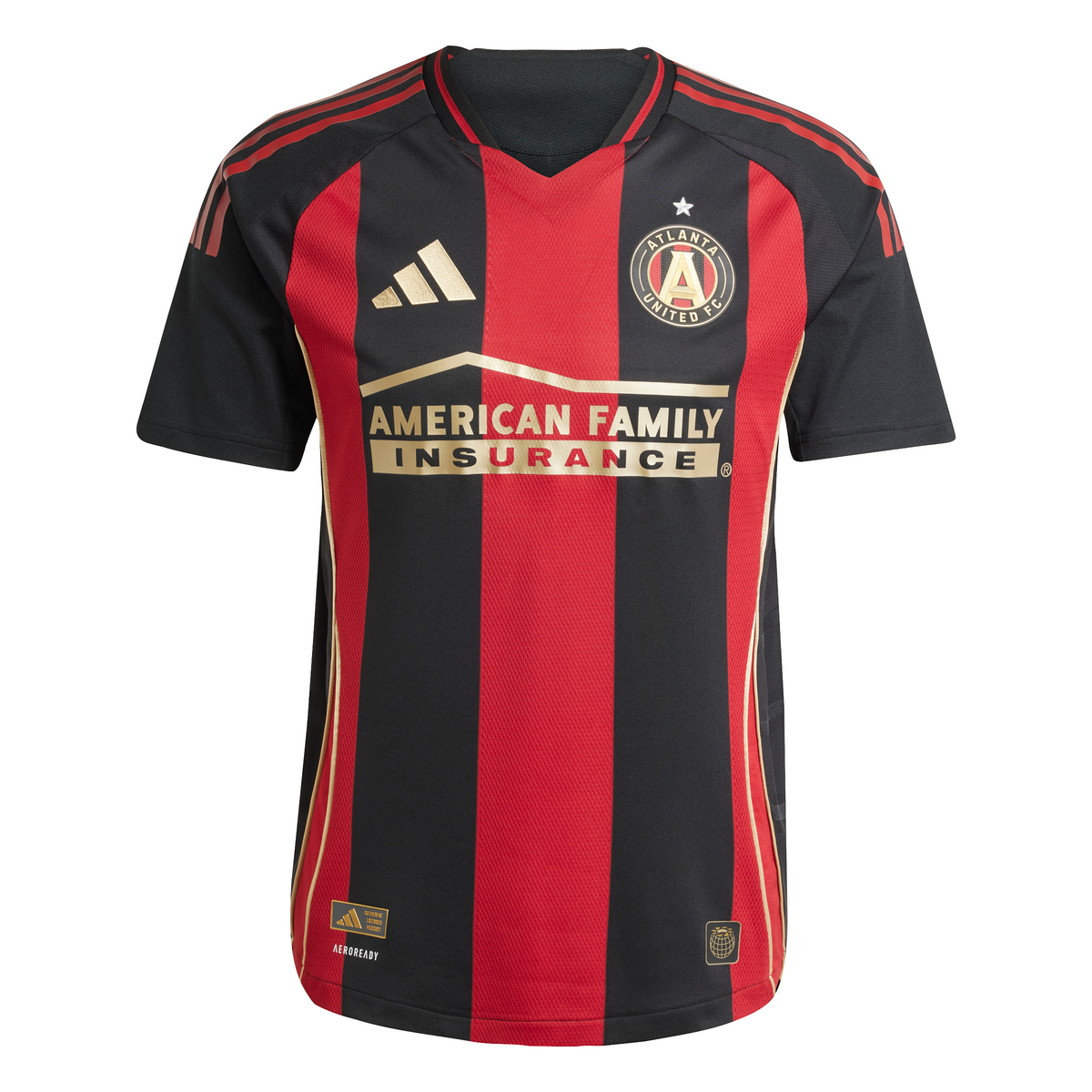 Camiseta adidas de local auténtica del Atlanta United para hombre 25 negra