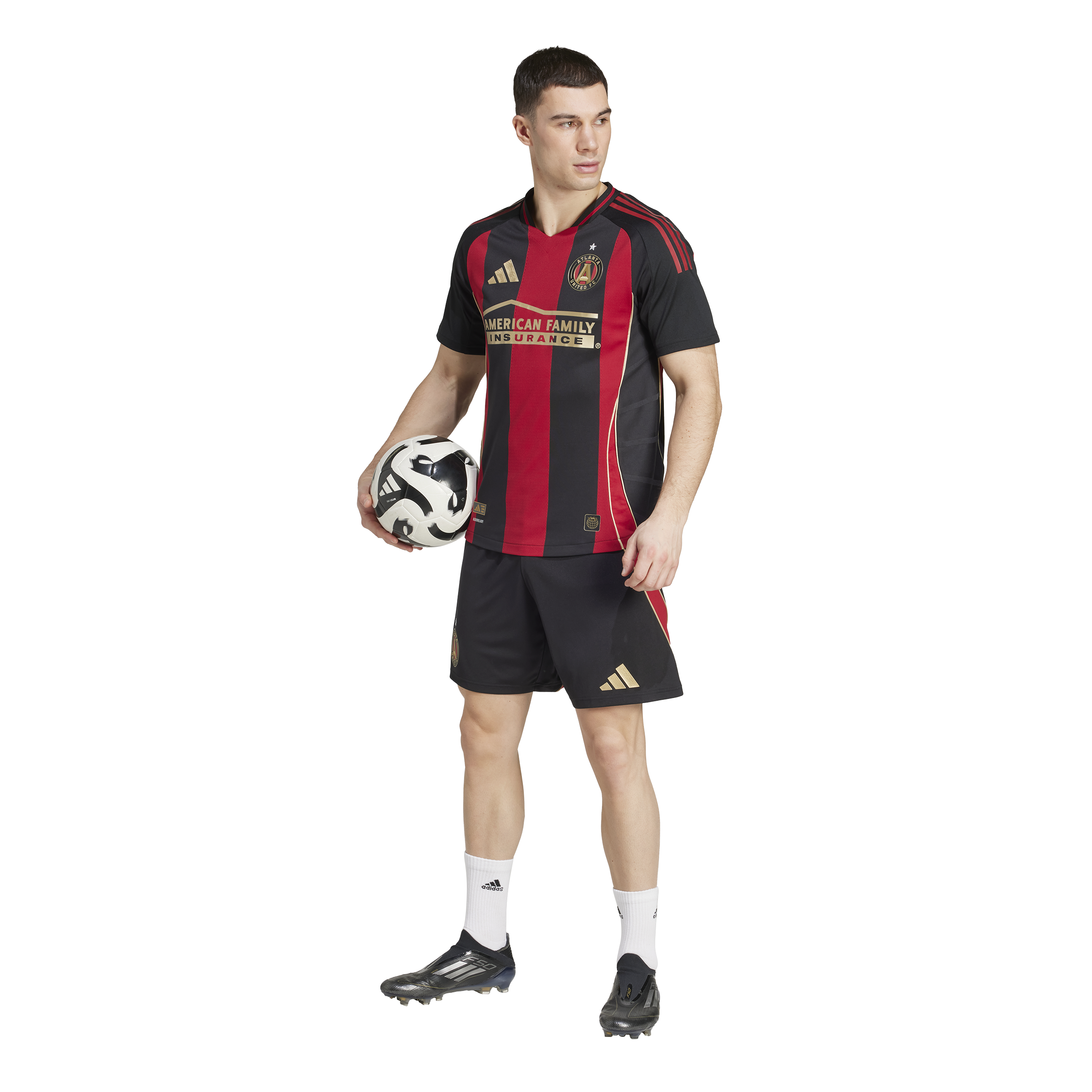 Camiseta adidas de local auténtica del Atlanta United para hombre 25 negra