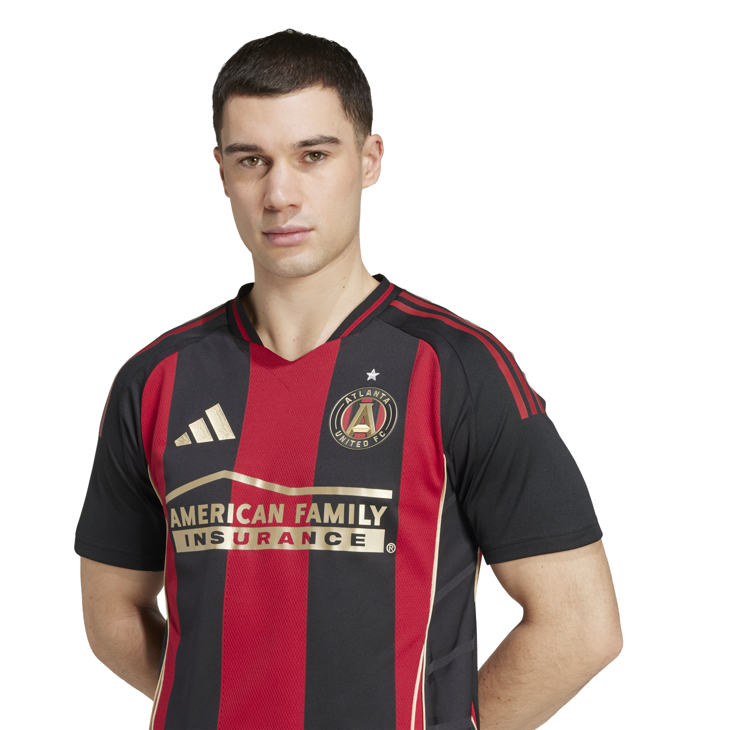 Camiseta adidas de local auténtica del Atlanta United para hombre 25 negra