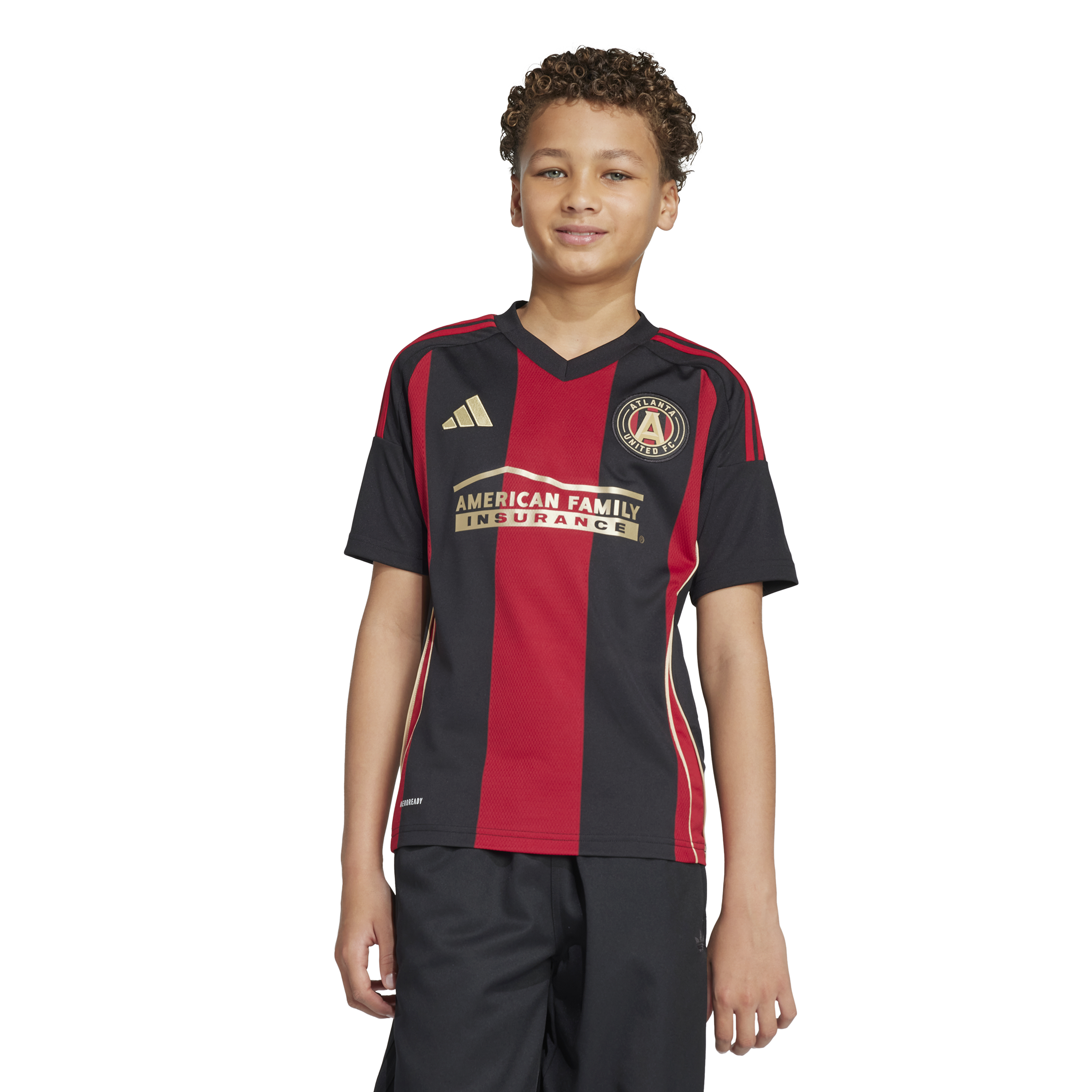 Camiseta local juvenil adidas Atlanta United 25 negra