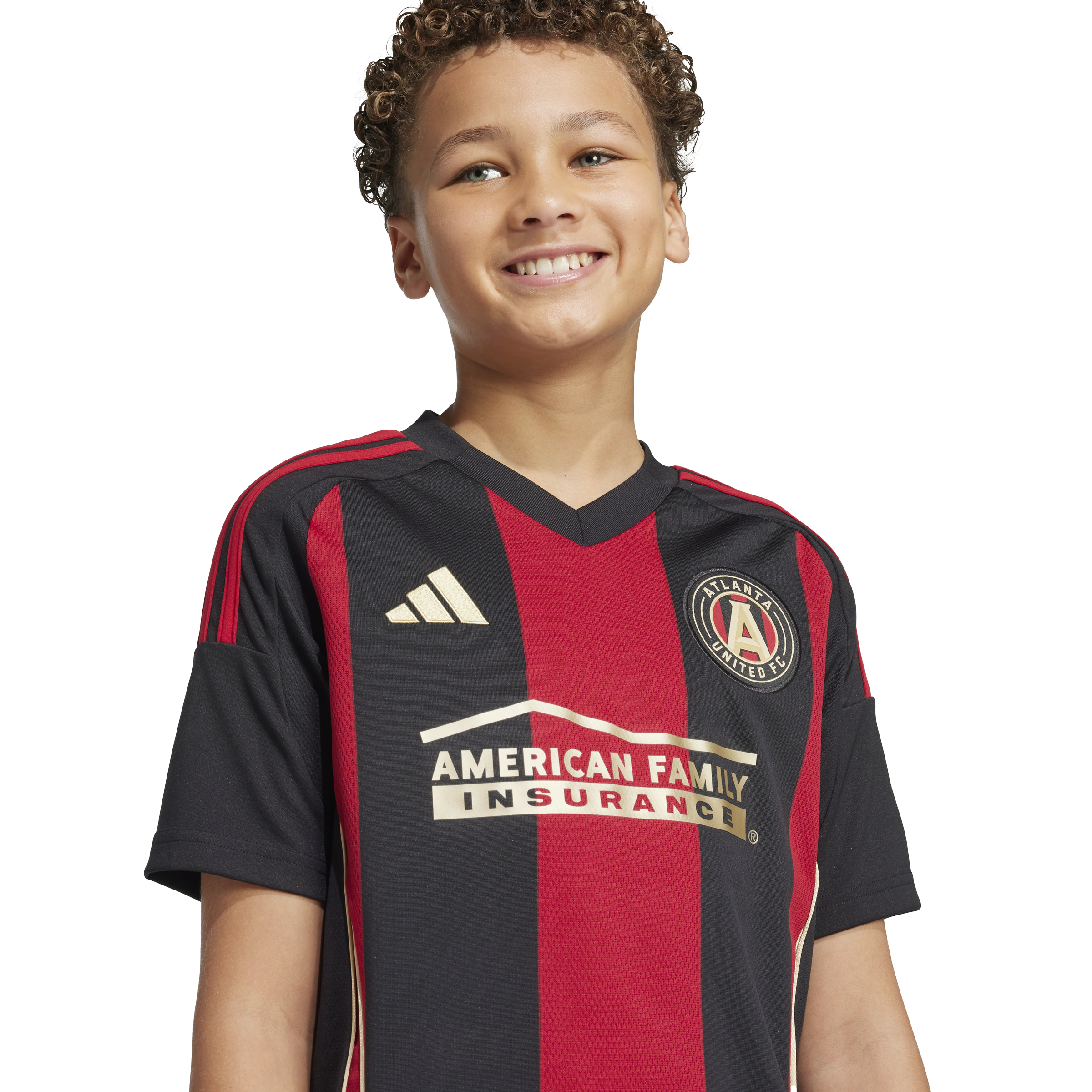 Camiseta local juvenil adidas Atlanta United 25 negra