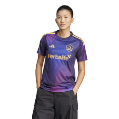 Camiseta de visitante adidas LA Galaxy 25/26 para mujer, color azul