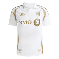 Camiseta de visitante auténtica adidas Los Angeles FC 25/26 para hombre, color blanco